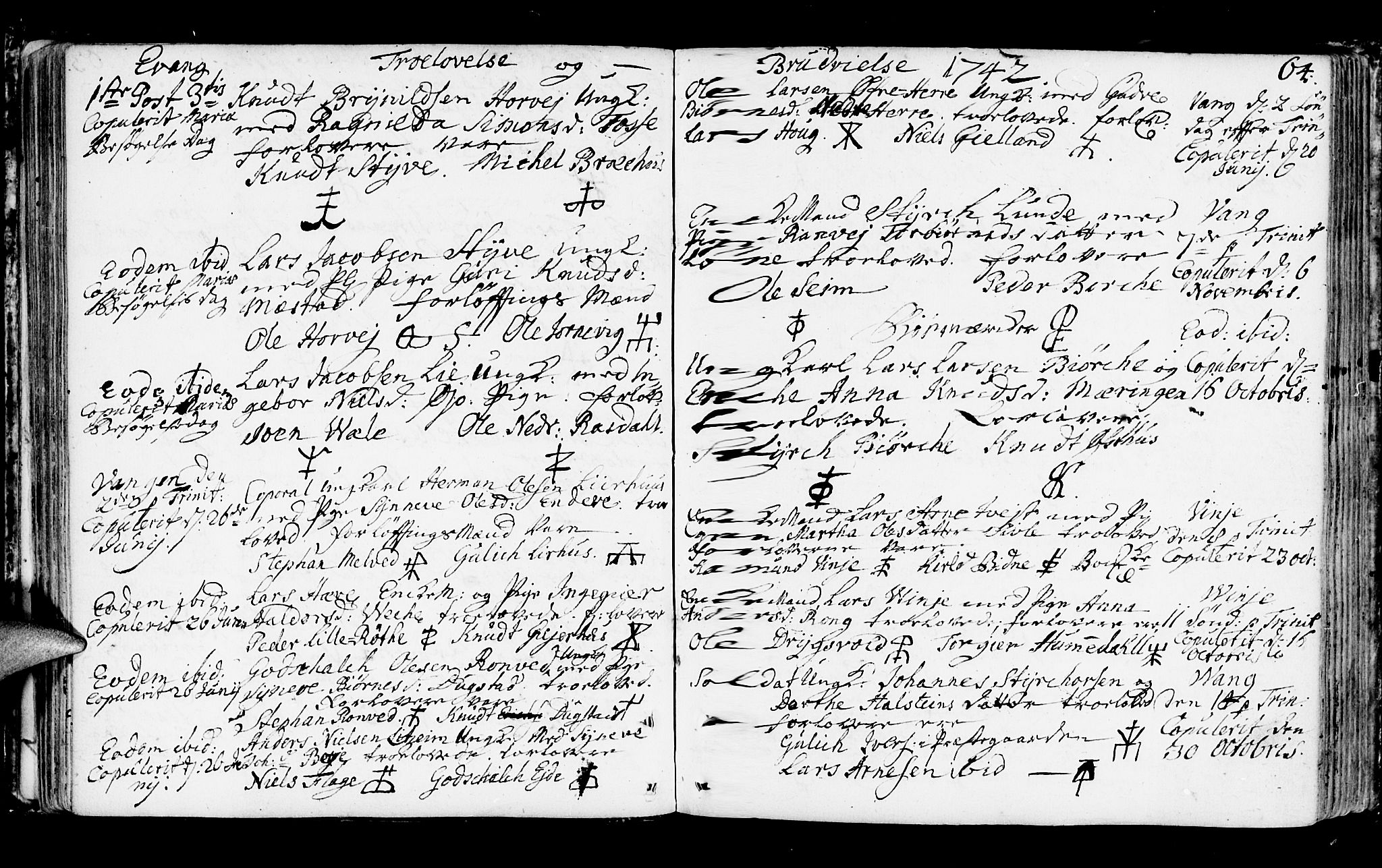 Voss sokneprestembete, AV/SAB-A-79001/H/Haa: Parish register (official) no. A 7, 1731-1773, p. 64