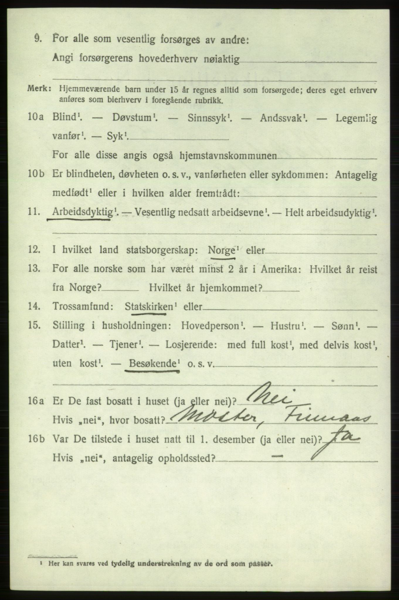 SAB, 1920 census for Vikebygd, 1920, p. 2766