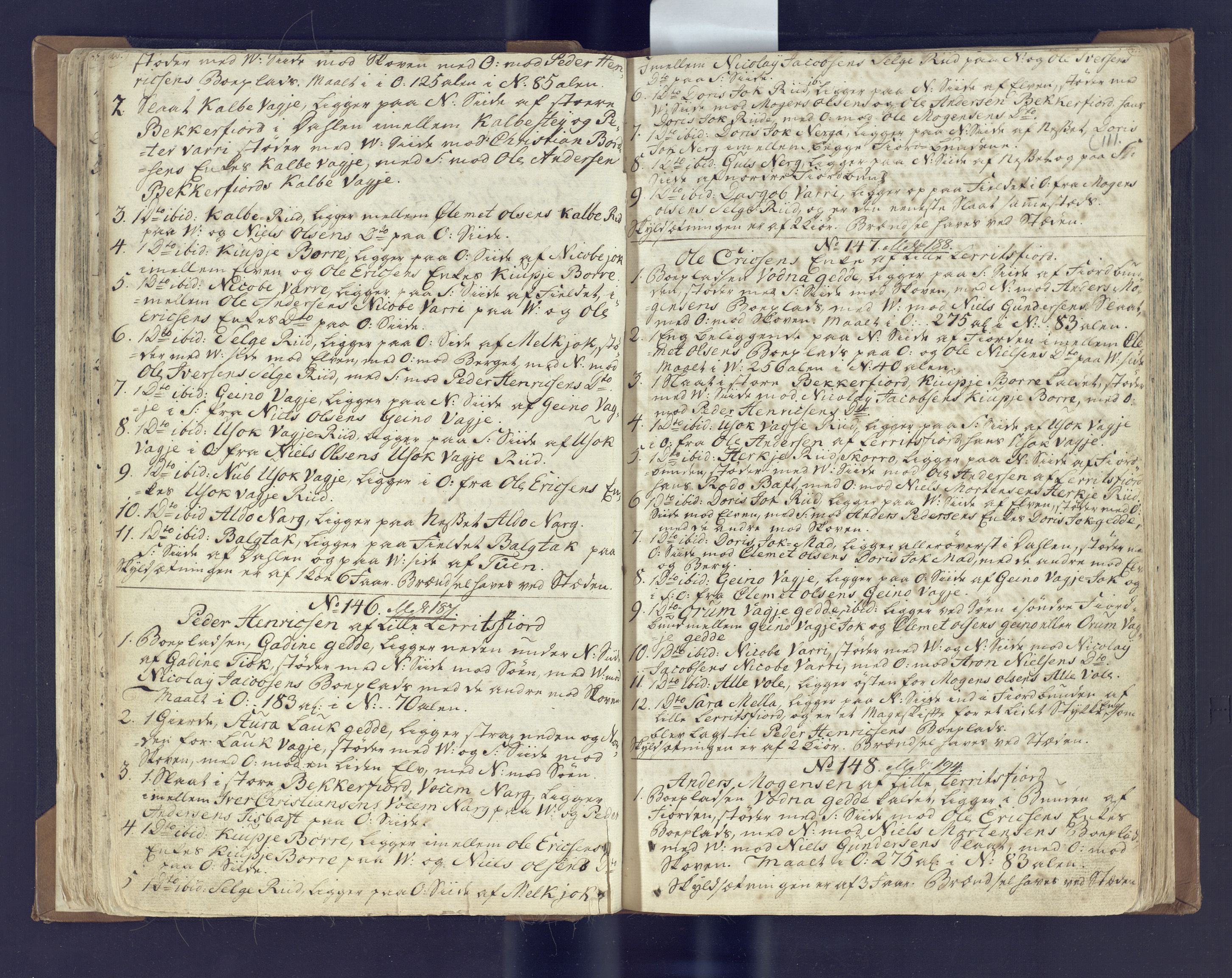 Fylkesmannen i Finnmark, SATØ/S-1120/1Coa/L2882: Landmålerprotokoll (i nærmagasinet/skannet), 1776-1845, p. 59