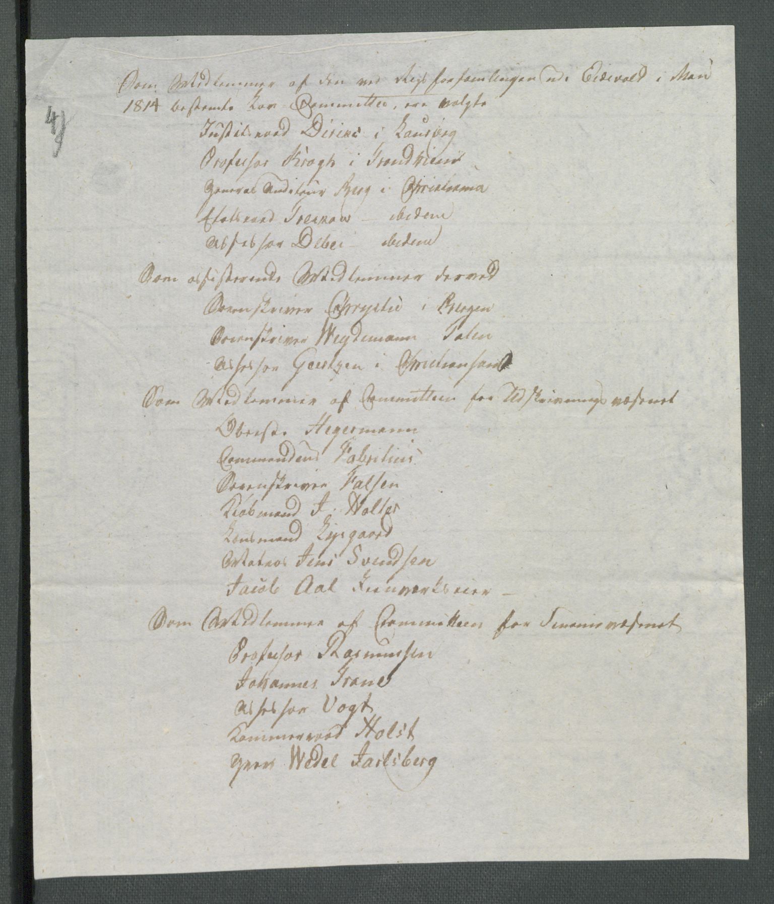 Forskjellige samlinger, Historisk-kronologisk samling, AV/RA-EA-4029/G/Ga/L0009B: Historisk-kronologisk samling. Dokumenter fra oktober 1814, årene 1815 og 1816, Christian Frederiks regnskapsbok 1814 - 1848., 1814-1848, p. 125