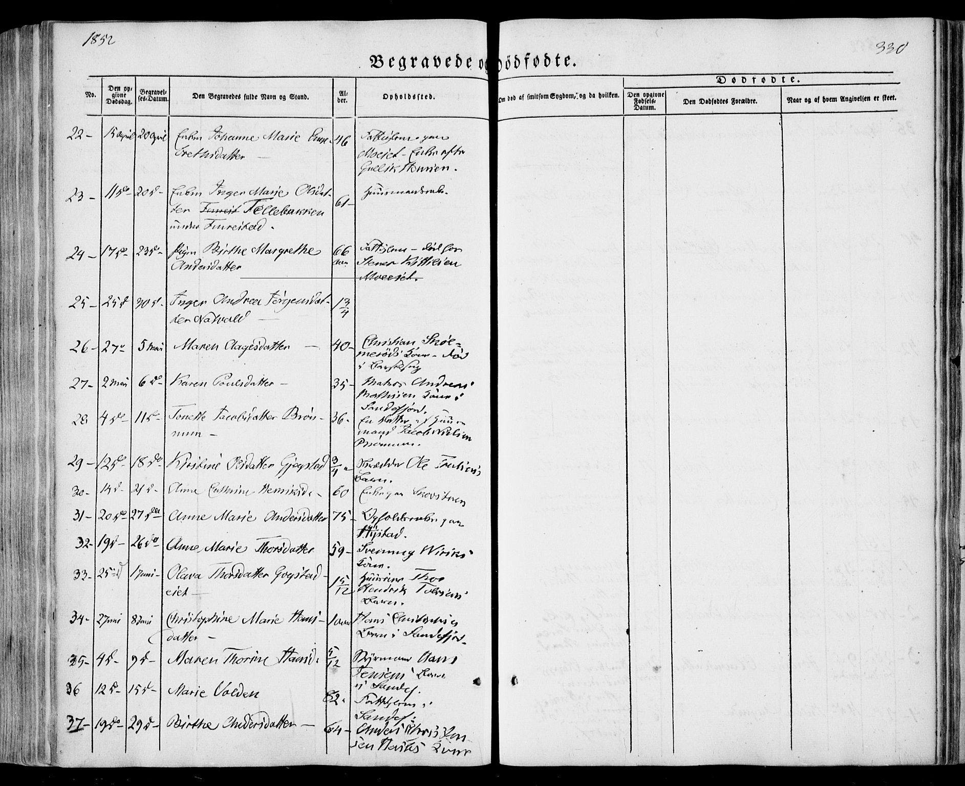 Sandar kirkebøker, SAKO/A-243/F/Fa/L0006: Parish register (official) no. 6, 1847-1860, p. 330