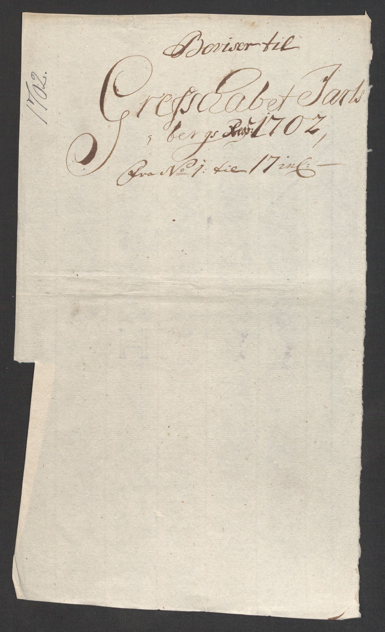 Rentekammeret inntil 1814, Reviderte regnskaper, Fogderegnskap, RA/EA-4092/R32/L1870: Fogderegnskap Jarlsberg grevskap, 1702, p. 20