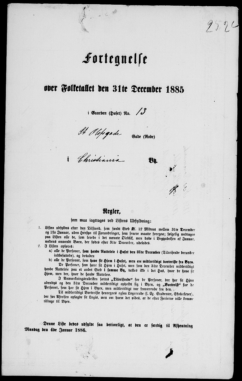 RA, 1885 census for 0301 Kristiania, 1885, p. 6193