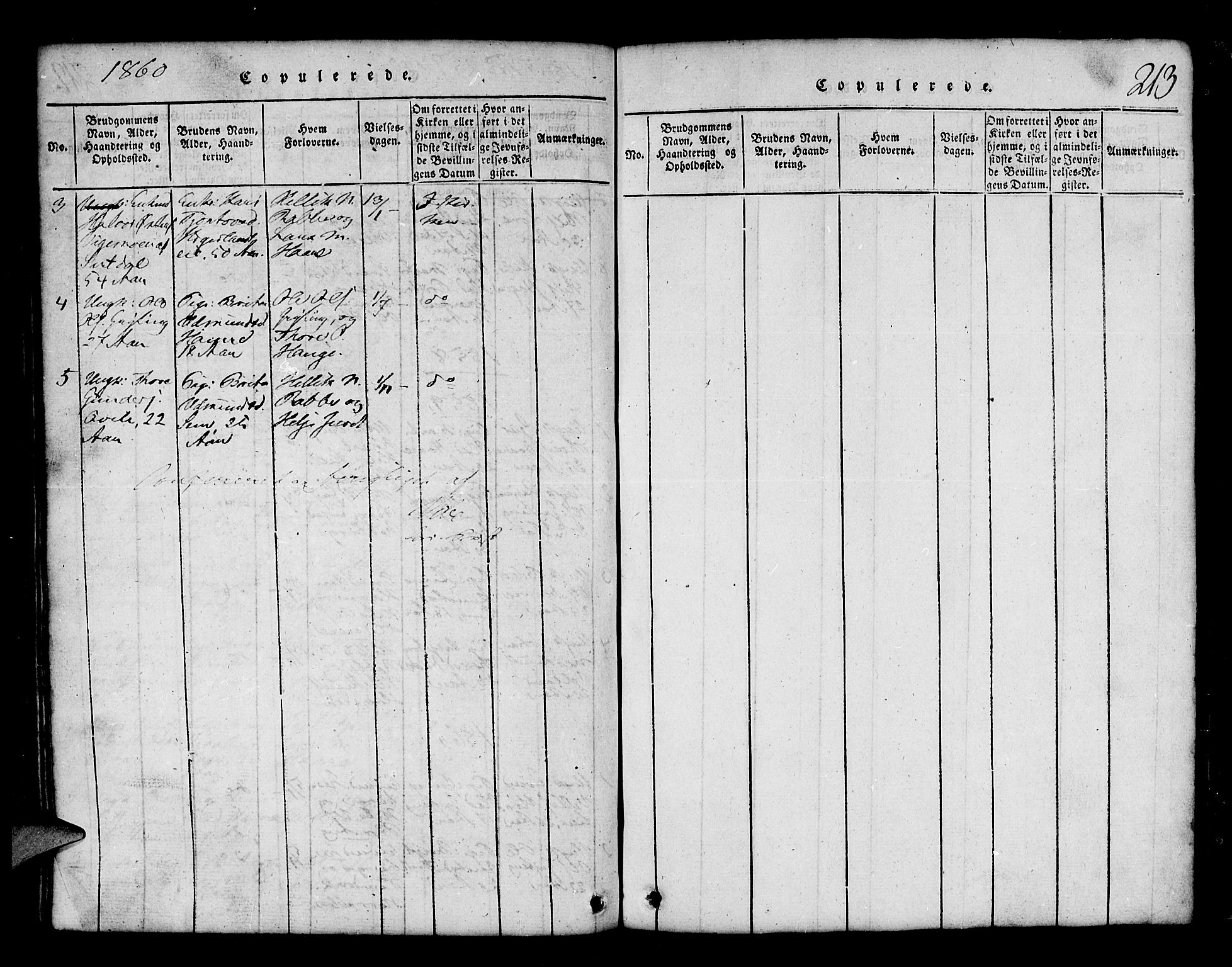 Røldal sokneprestembete, SAB/A-100247: Parish register (copy) no. A 1, 1817-1860, p. 213
