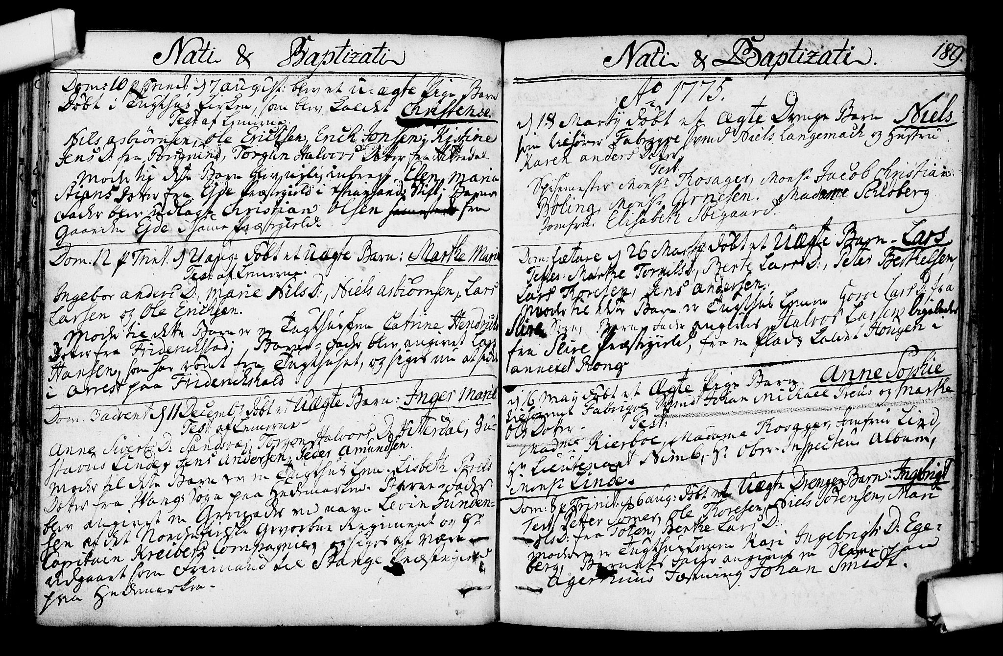 Kristiania tukthusprest Kirkebøker, AV/SAO-A-10881/F/Fa/L0001: Parish register (official) no. 1, 1758-1828, p. 188-189