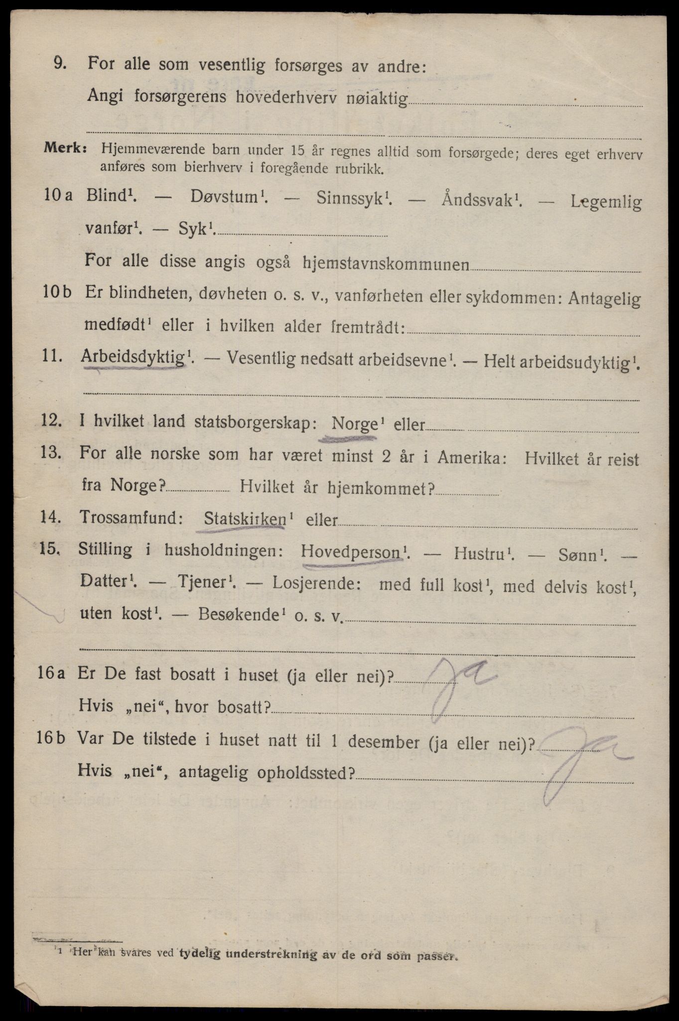 SAT, 1920 census for Trondheim, 1920, p. 72131