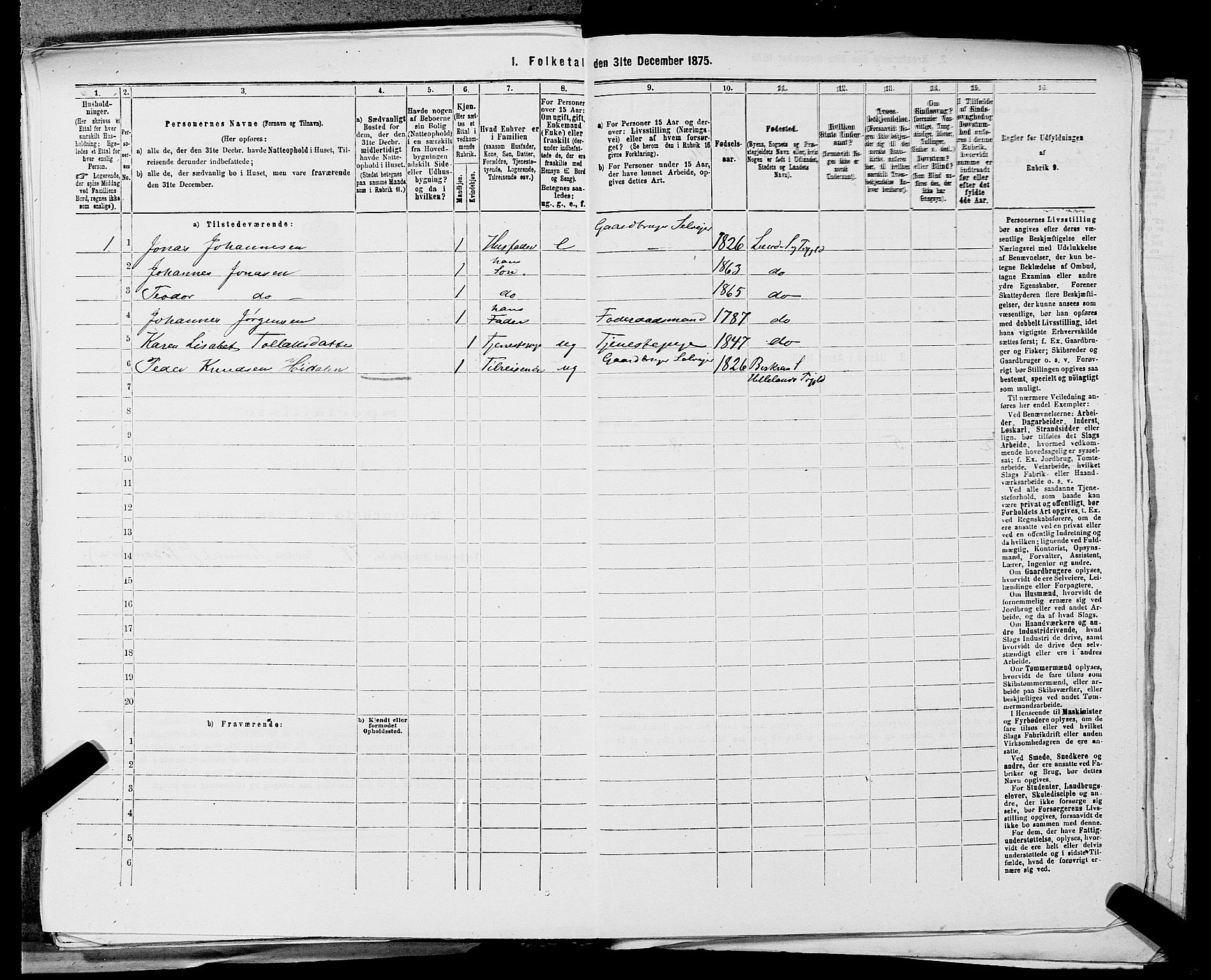 SAST, 1875 census for 1112P Lund, 1875, p. 321