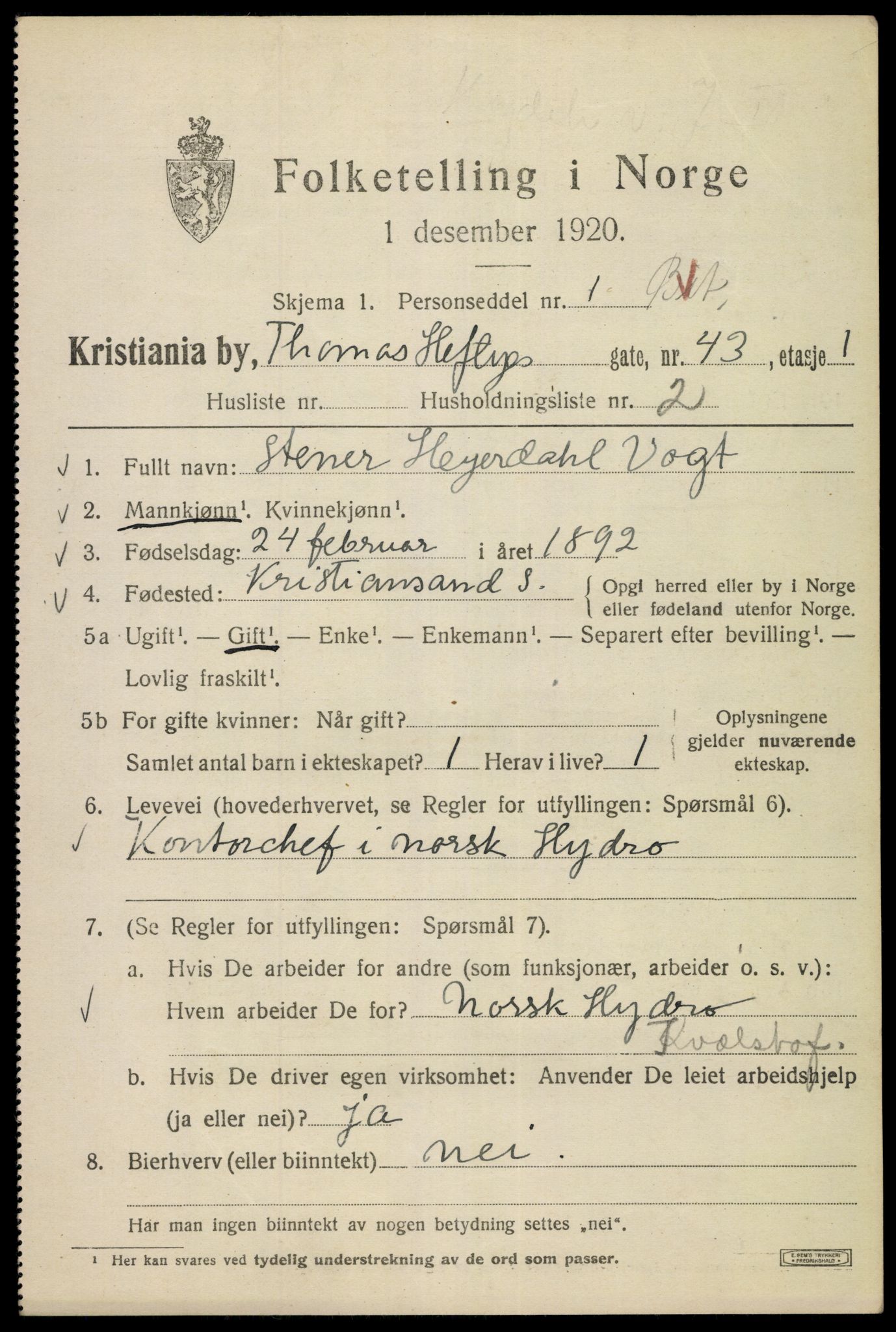 SAO, 1920 census for Kristiania, 1920, p. 571829