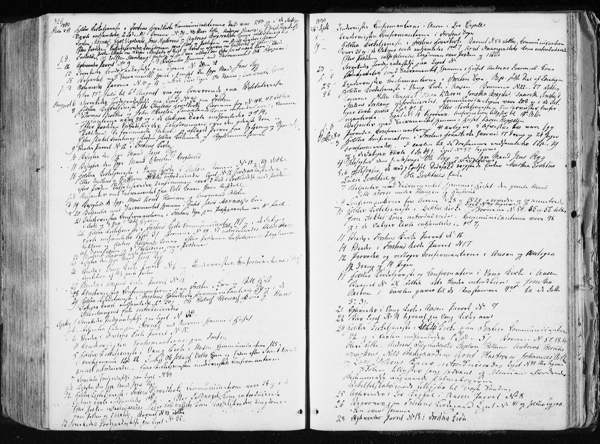 Ministerialprotokoller, klokkerbøker og fødselsregistre - Nord-Trøndelag, AV/SAT-A-1458/713/L0114: Parish register (official) no. 713A05, 1827-1839, p. 325