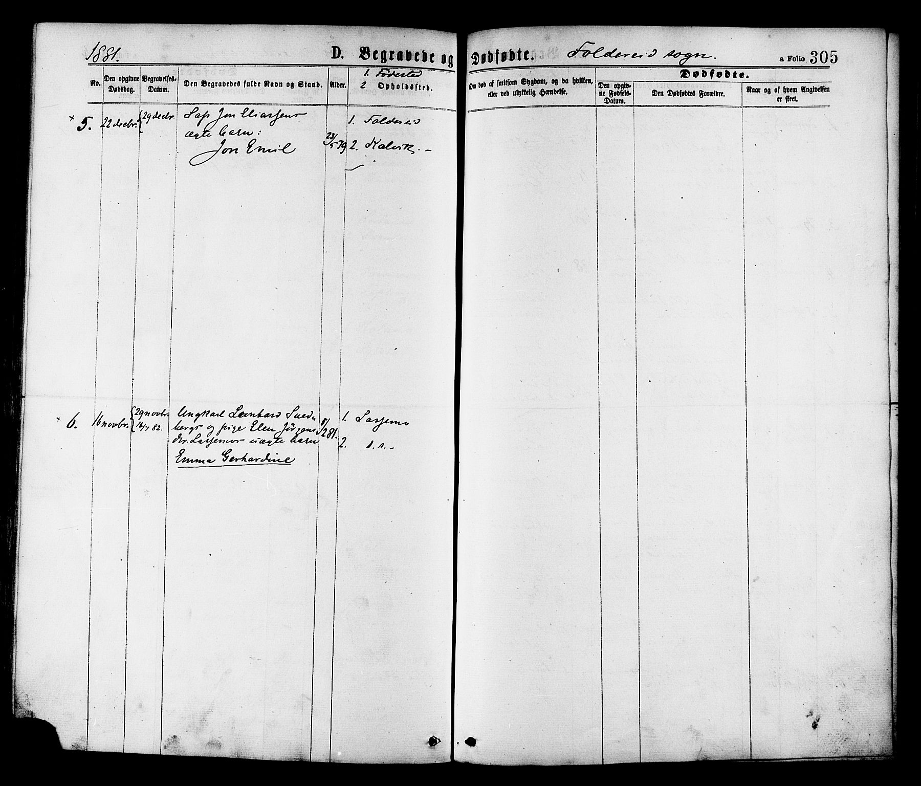 Ministerialprotokoller, klokkerbøker og fødselsregistre - Nord-Trøndelag, SAT/A-1458/780/L0642: Parish register (official) no. 780A07 /2, 1878-1885, p. 305
