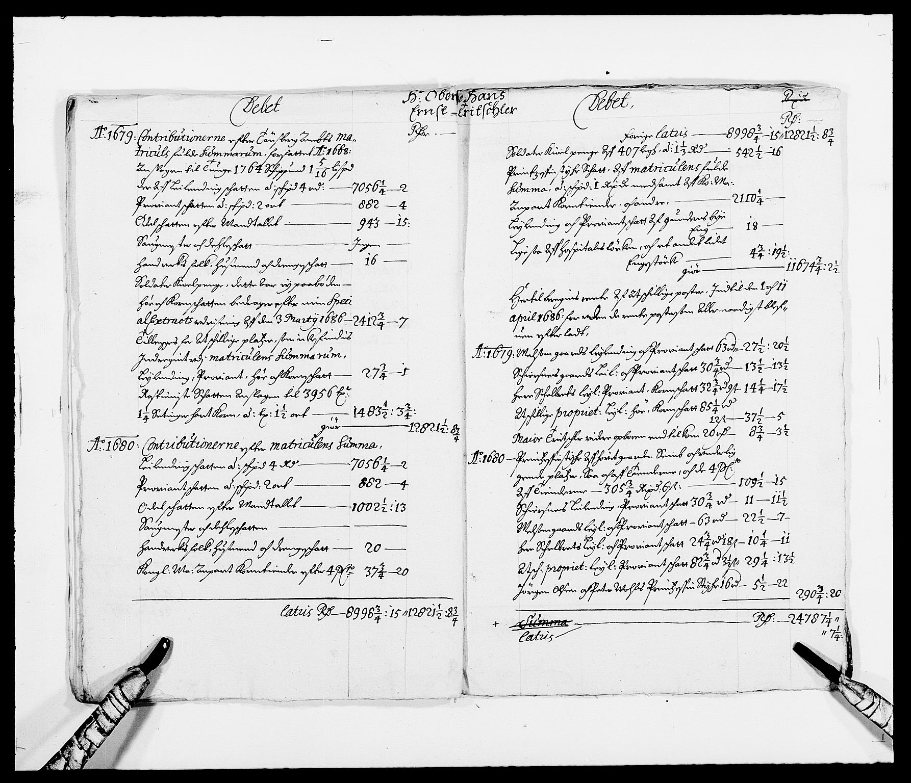 Rentekammeret inntil 1814, Reviderte regnskaper, Fogderegnskap, AV/RA-EA-4092/R32/L1849: Fogderegnskap Jarlsberg grevskap, 1679-1680, p. 67