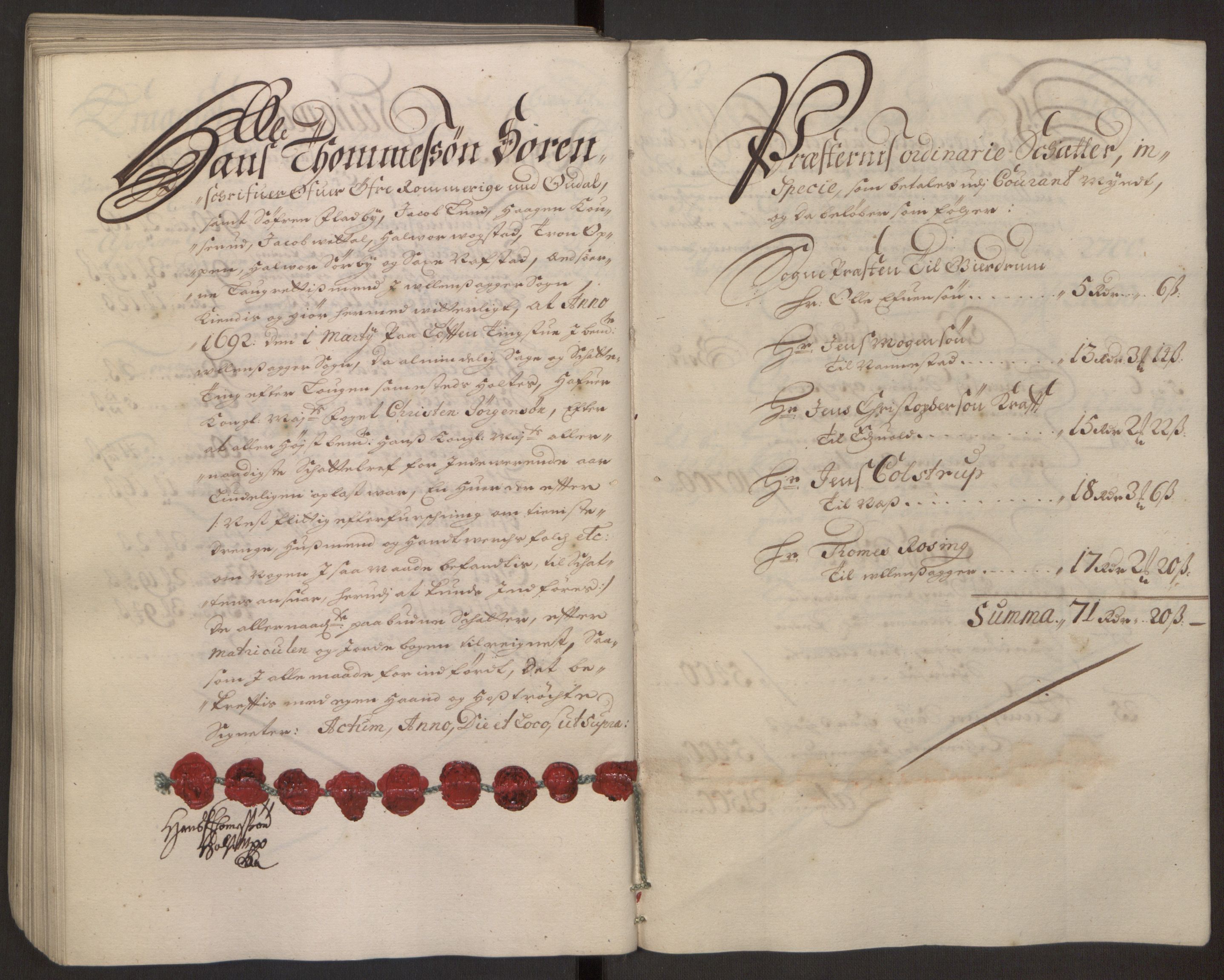 Rentekammeret inntil 1814, Reviderte regnskaper, Fogderegnskap, AV/RA-EA-4092/R12/L0704: Fogderegnskap Øvre Romerike, 1692, p. 207