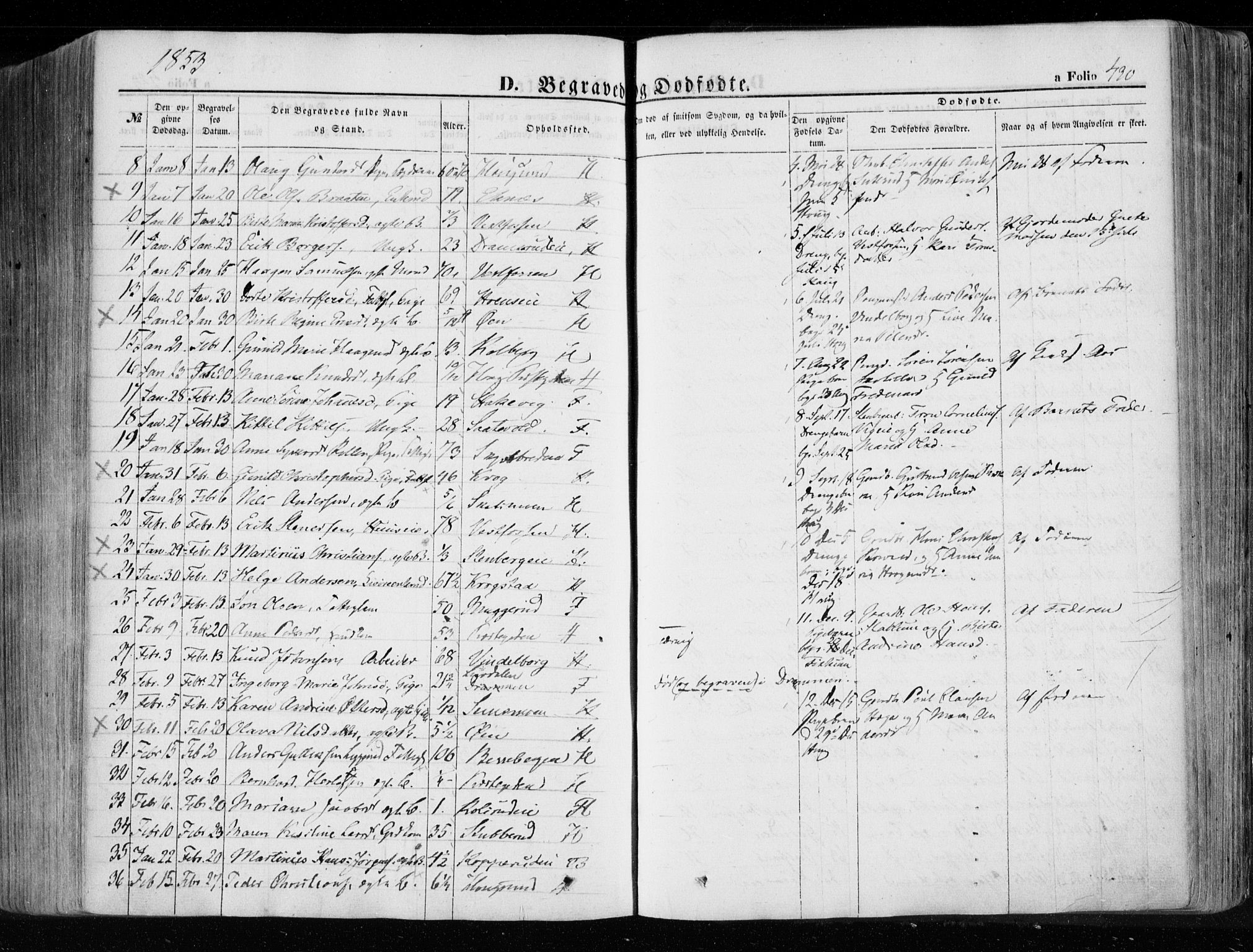 Eiker kirkebøker, AV/SAKO-A-4/F/Fa/L0014: Parish register (official) no. I 14, 1846-1854, p. 430