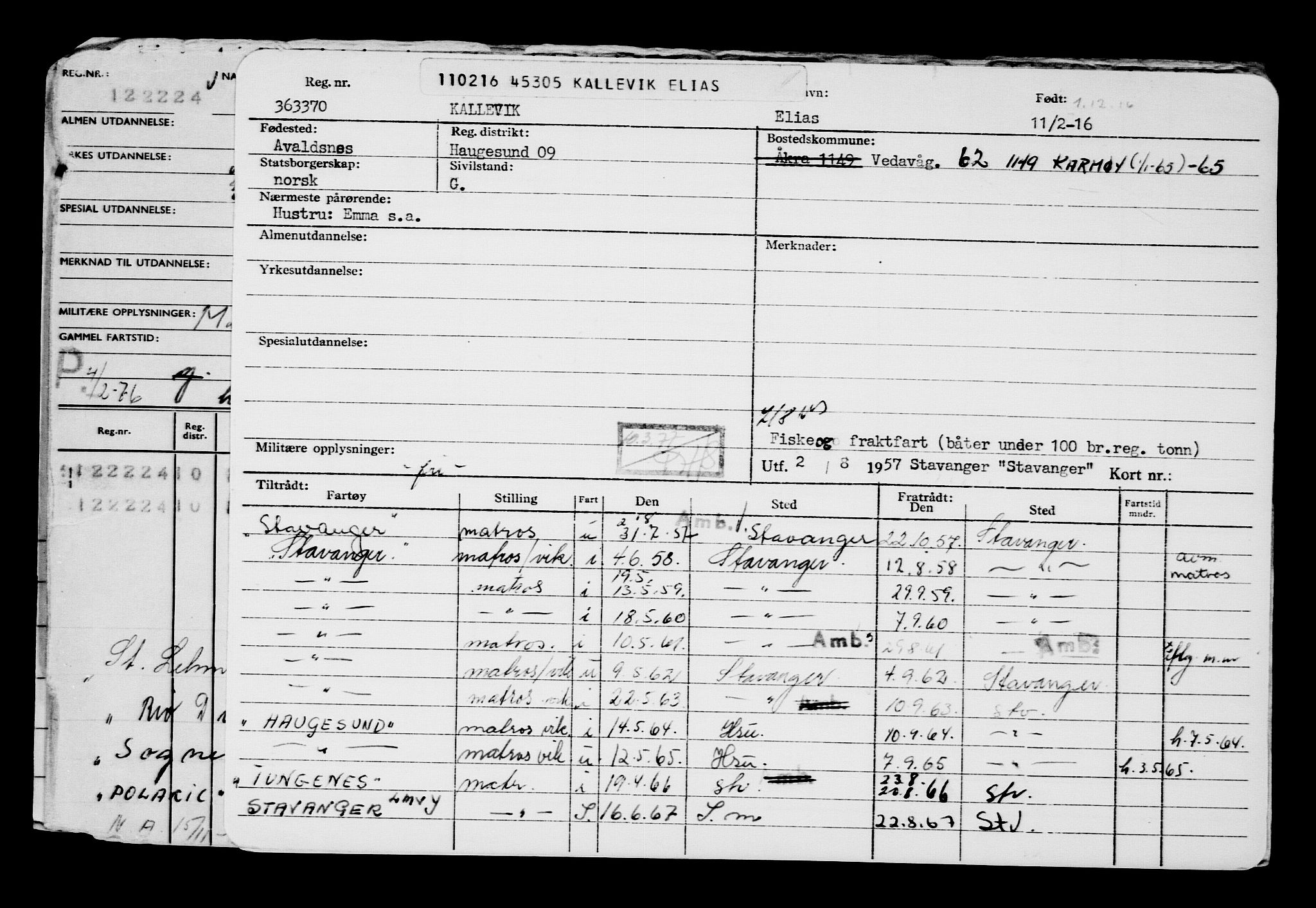 Direktoratet for sjømenn, AV/RA-S-3545/G/Gb/L0136: Hovedkort, 1916, p. 560