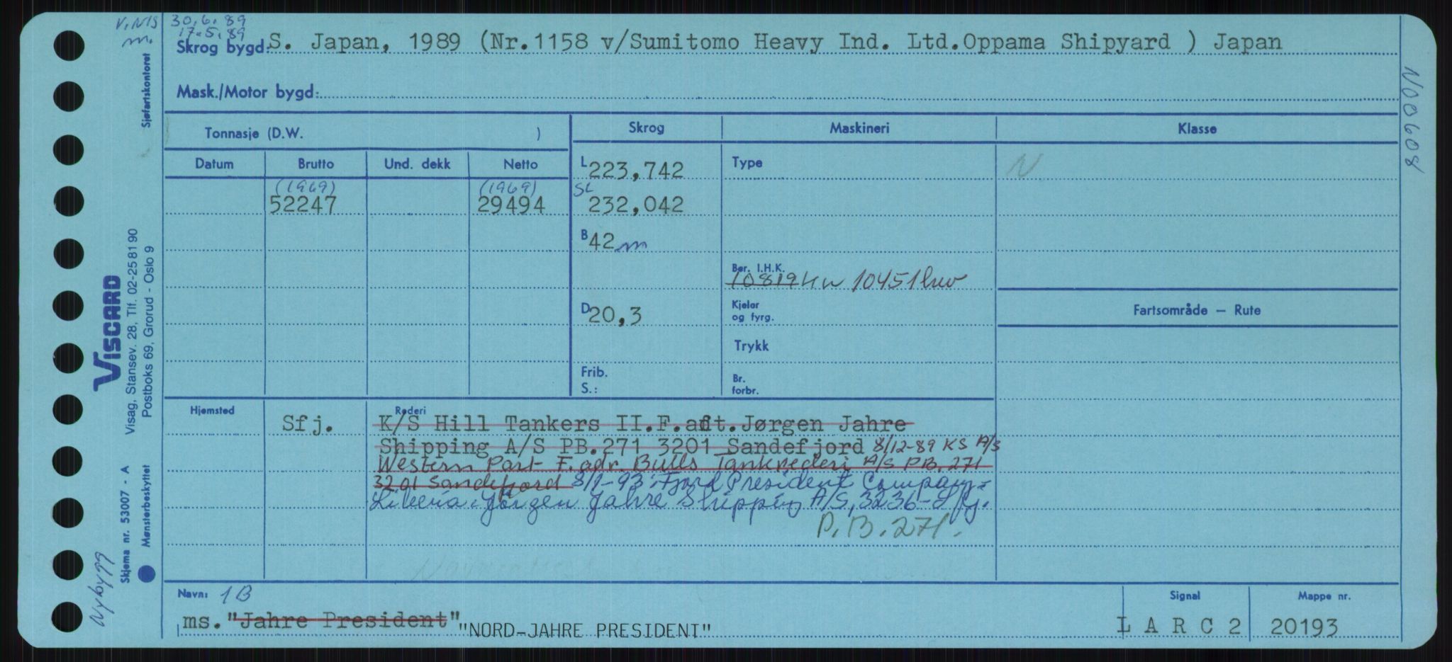 Sjøfartsdirektoratet med forløpere, Skipsmålingen, RA/S-1627/H/Ha/L0004/0001: Fartøy, Mas-R / Fartøy, Mas-Odd, p. 577