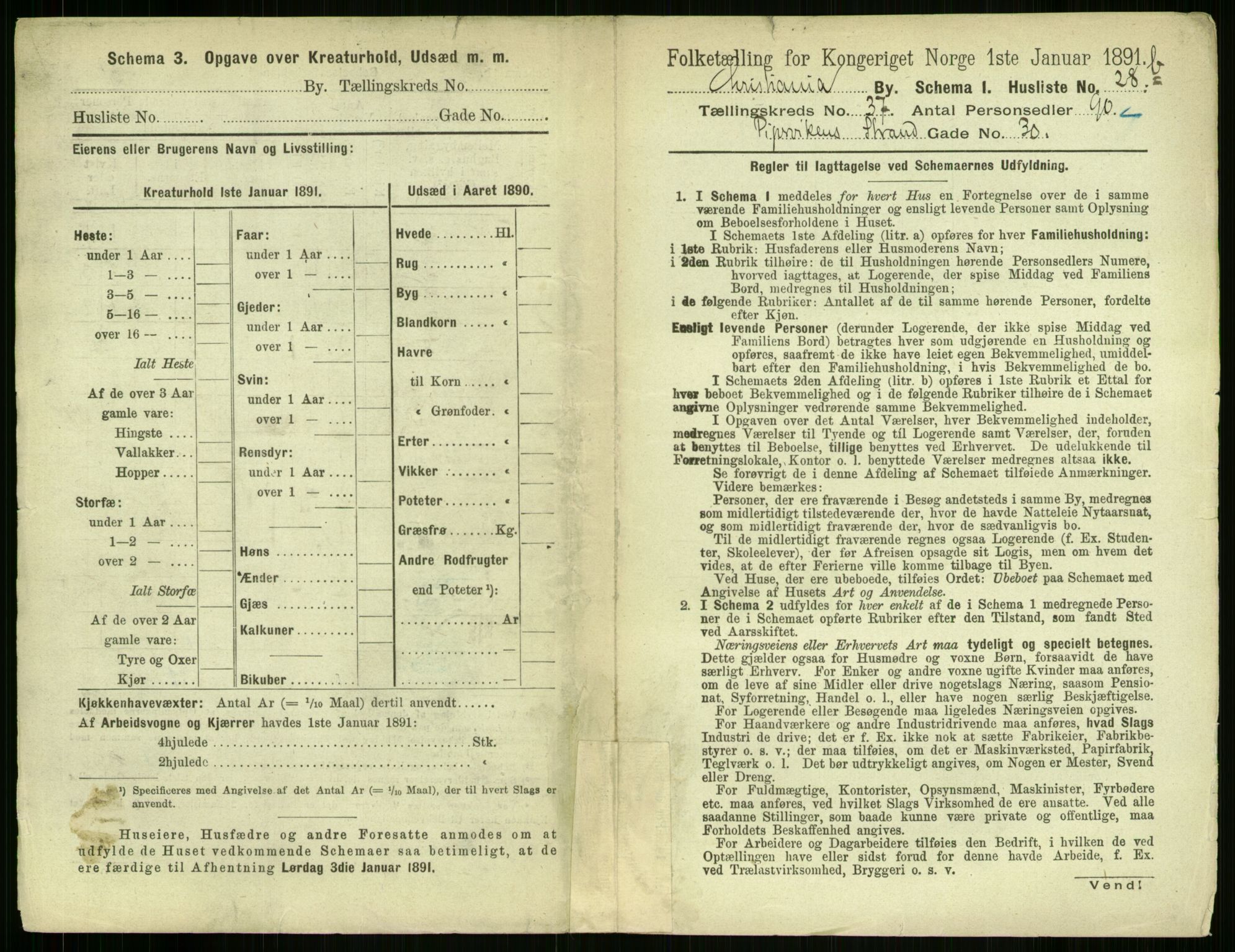 RA, 1891 census for 0301 Kristiania, 1891, p. 20430