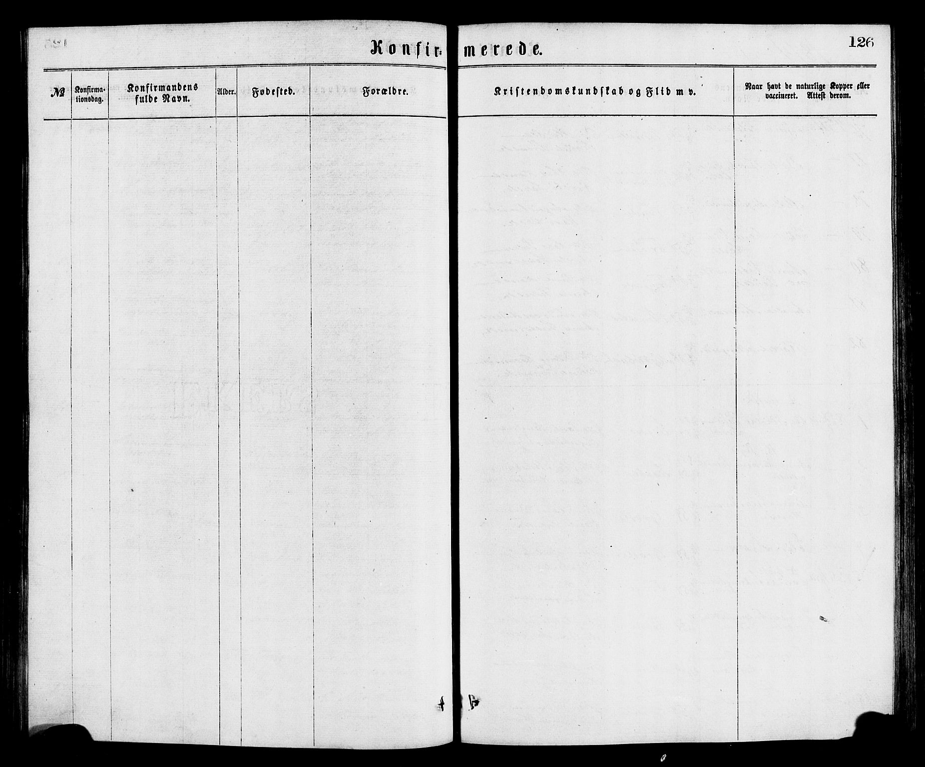 Bremanger sokneprestembete, AV/SAB-A-82201/H/Hab/Haba/L0002: Parish register (copy) no. A 2, 1866-1889, p. 126