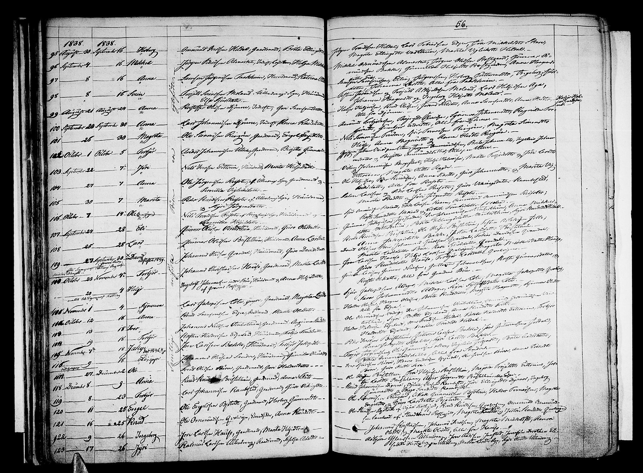 Ullensvang sokneprestembete, AV/SAB-A-78701/H/Haa: Parish register (official) no. A 10, 1825-1853, p. 56