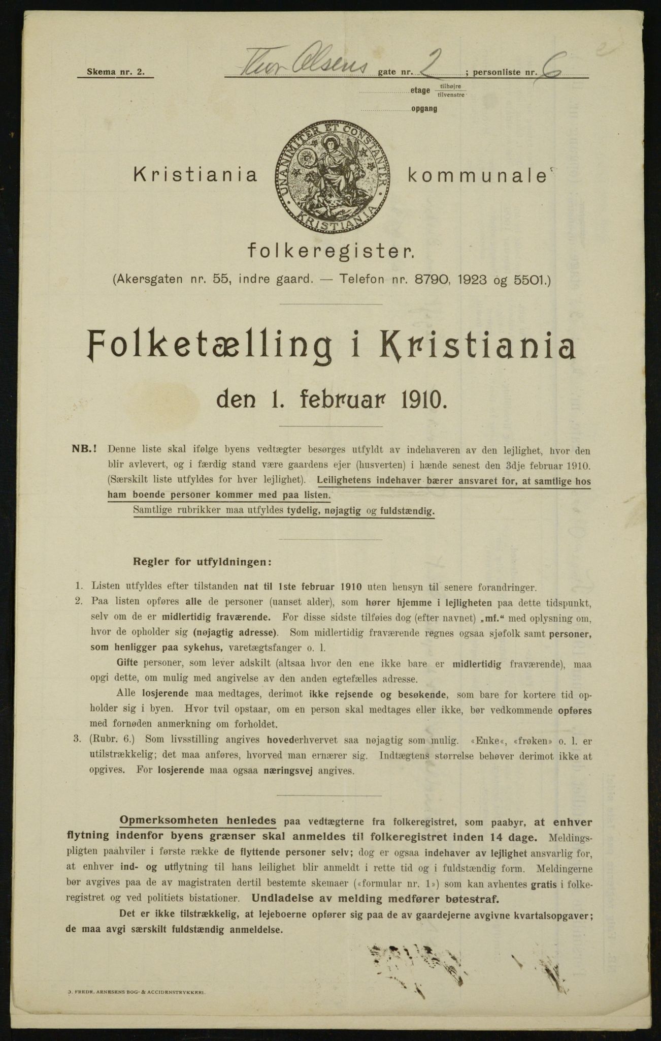 OBA, Municipal Census 1910 for Kristiania, 1910, p. 103694