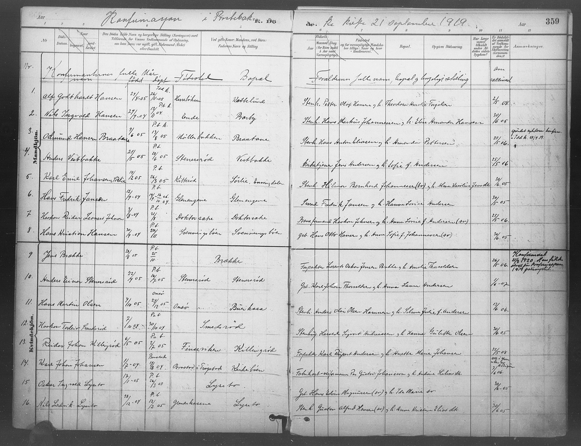 Idd prestekontor Kirkebøker, SAO/A-10911/F/Fb/L0002: Parish register (official) no. II 2, 1882-1923, p. 359