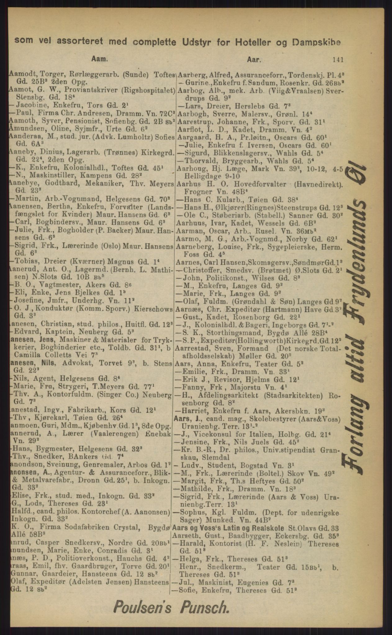 Kristiania/Oslo adressebok, PUBL/-, 1903, p. 141