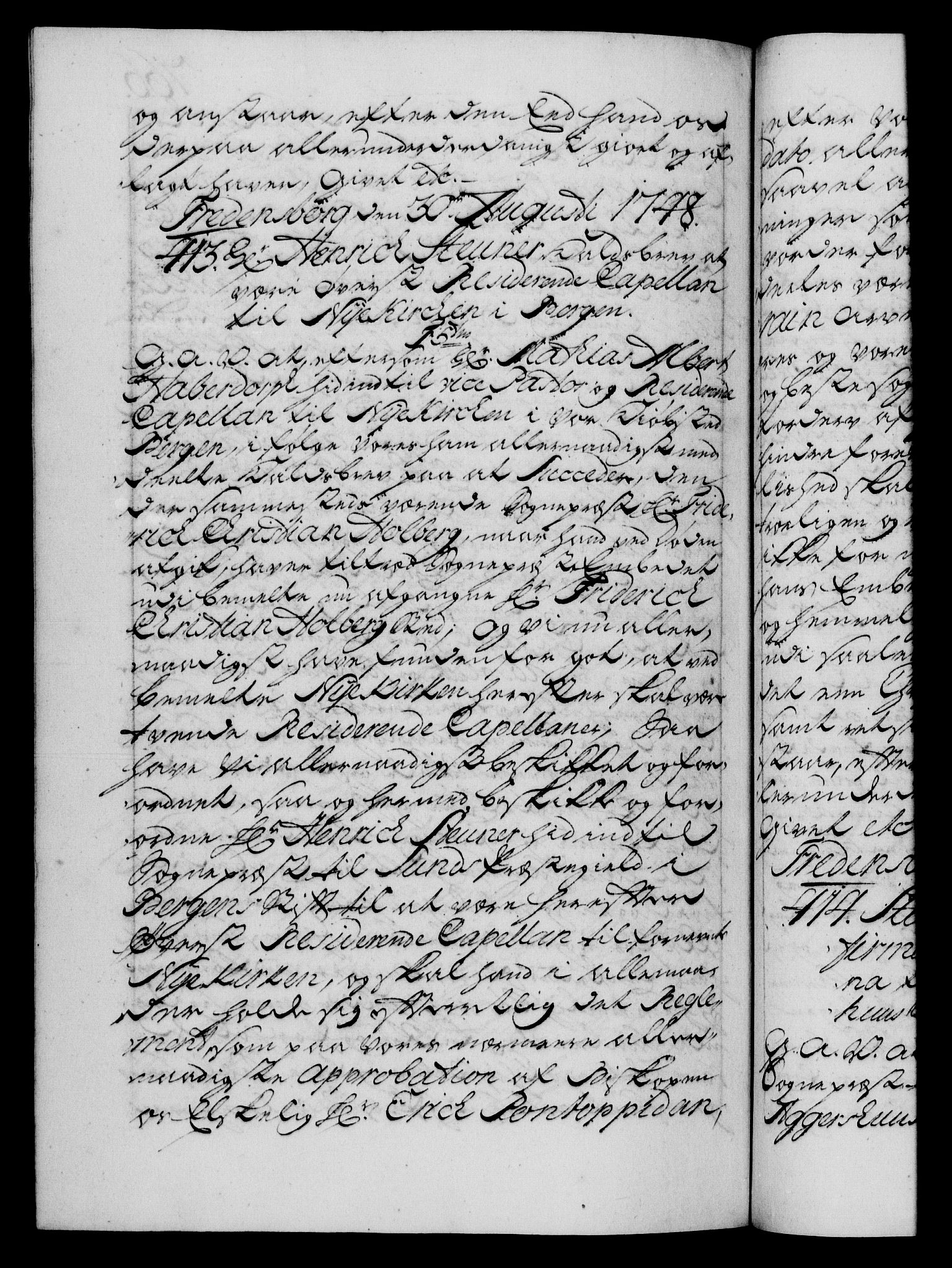 Danske Kanselli 1572-1799, AV/RA-EA-3023/F/Fc/Fca/Fcaa/L0035: Norske registre, 1746-1748, p. 766b