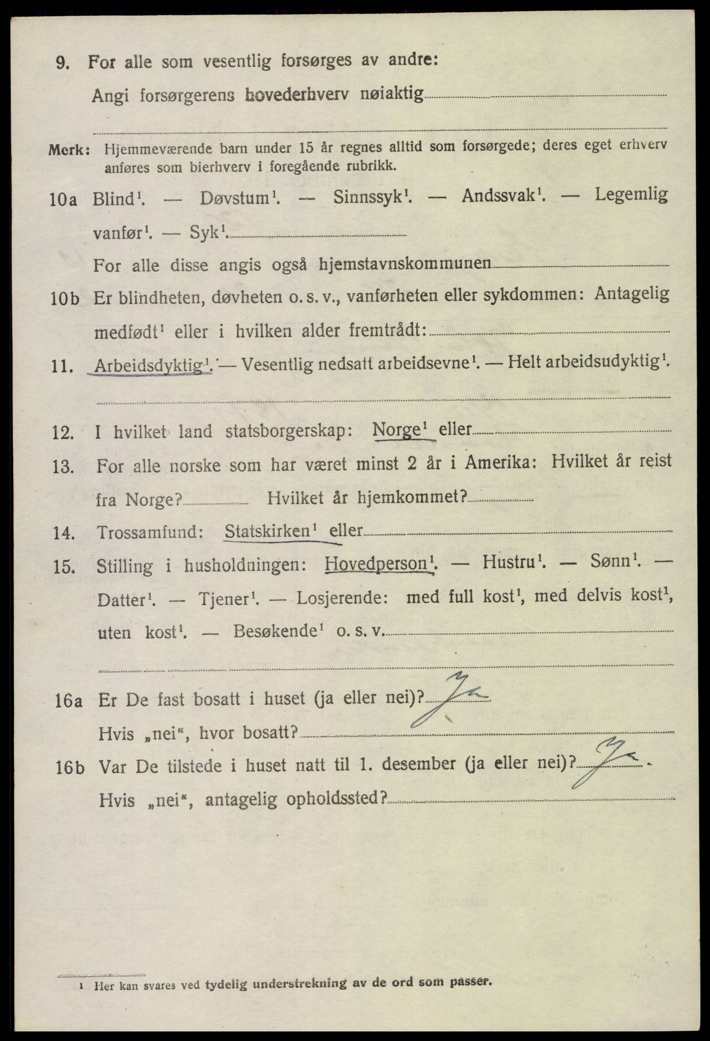 SAK, 1920 census for Evje, 1920, p. 1569