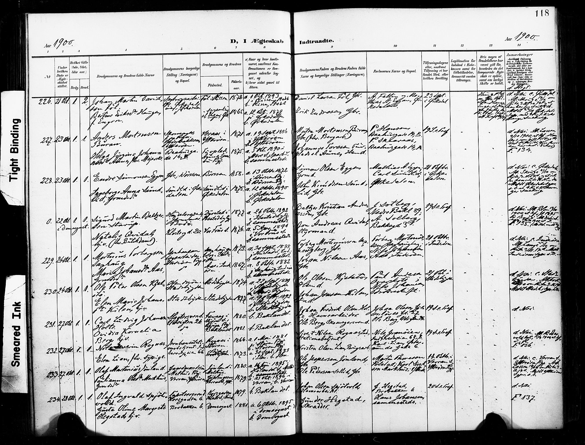 Ministerialprotokoller, klokkerbøker og fødselsregistre - Sør-Trøndelag, AV/SAT-A-1456/604/L0198: Parish register (official) no. 604A19, 1893-1900, p. 118