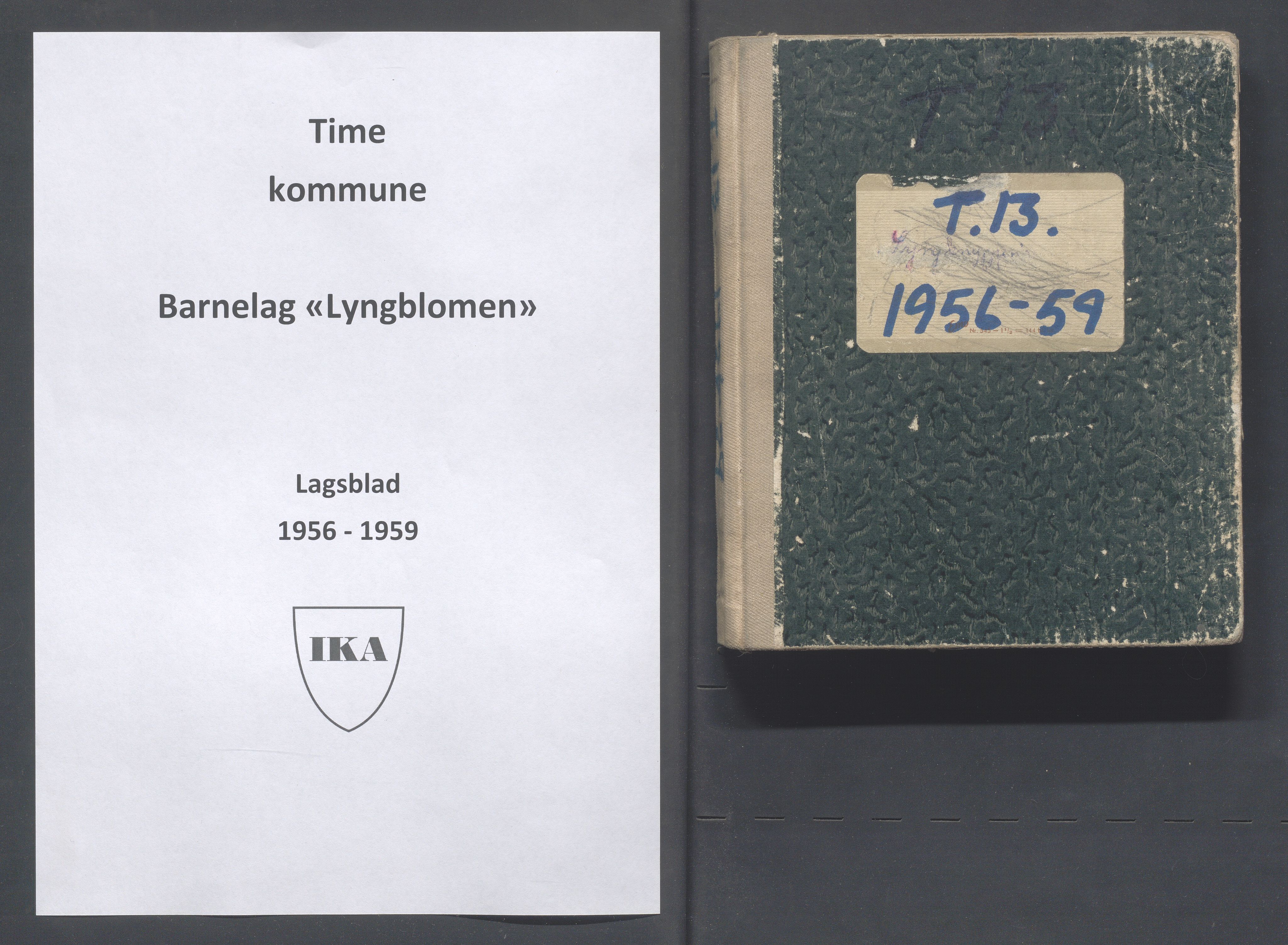 Time kommune - PA 52 Fråhaldslaget Lyngblomen - Time barnelag, IKAR/A-1182/F/L0012: Lagsblad "Lyngknuppen" , 1956-1959, p. 1