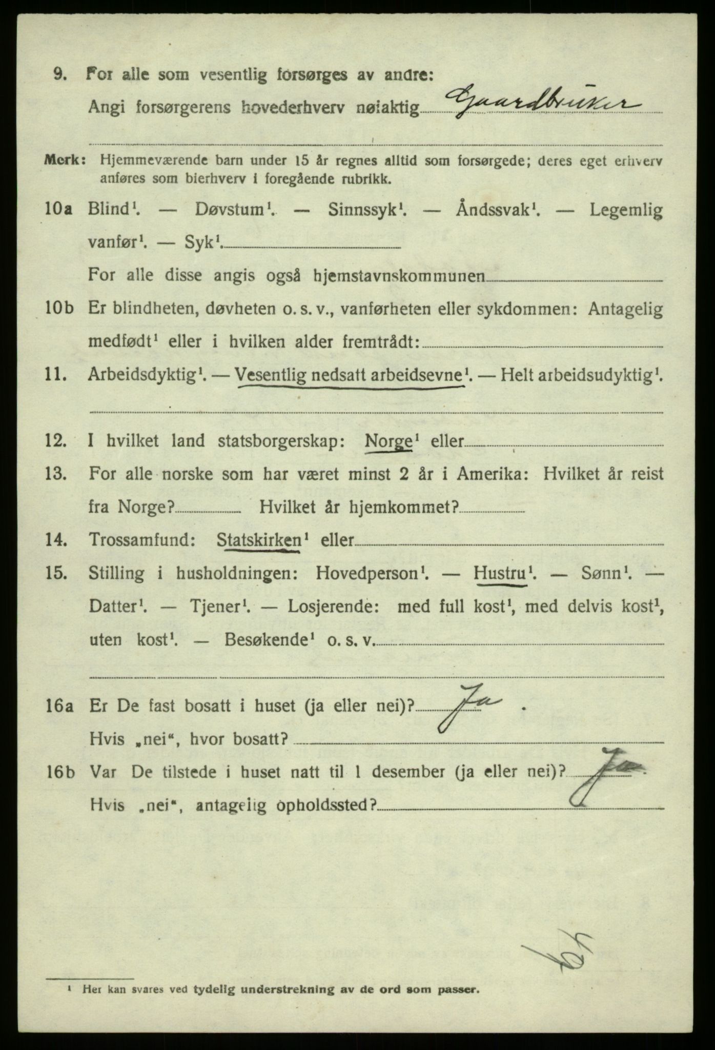 SAB, 1920 census for Modalen, 1920, p. 547