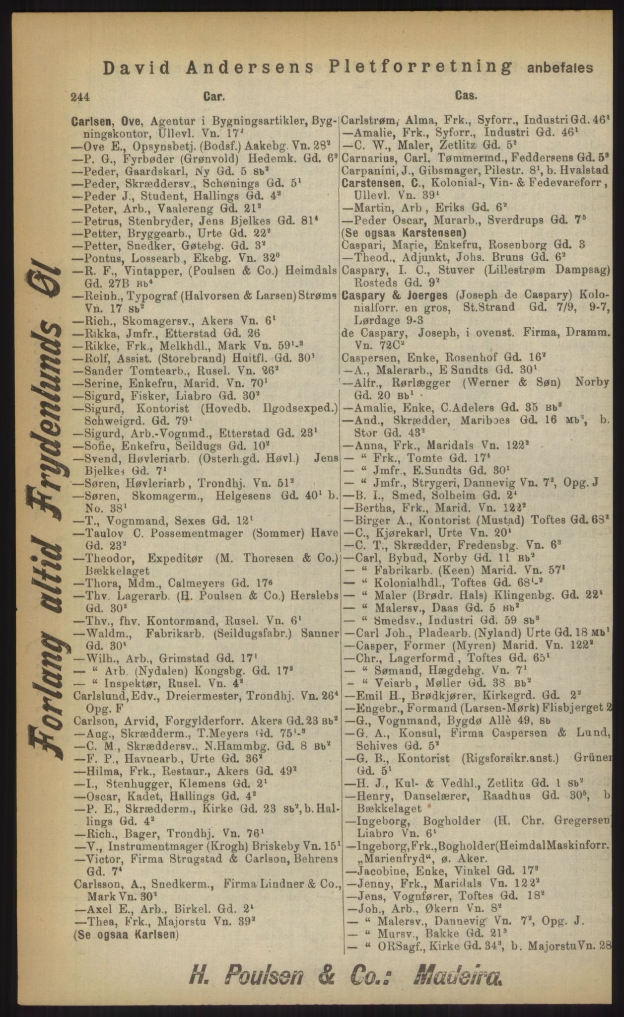 Kristiania/Oslo adressebok, PUBL/-, 1903, p. 244