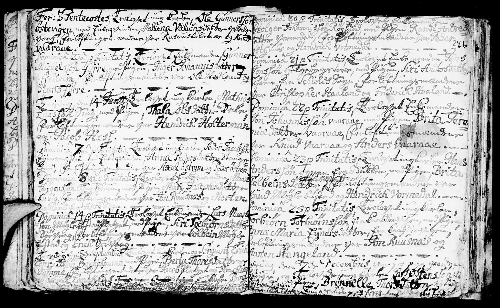 Avaldsnes sokneprestkontor, AV/SAST-A -101851/H/Ha/Haa/L0001: Parish register (official) no. A 1, 1711-1764, p. 246