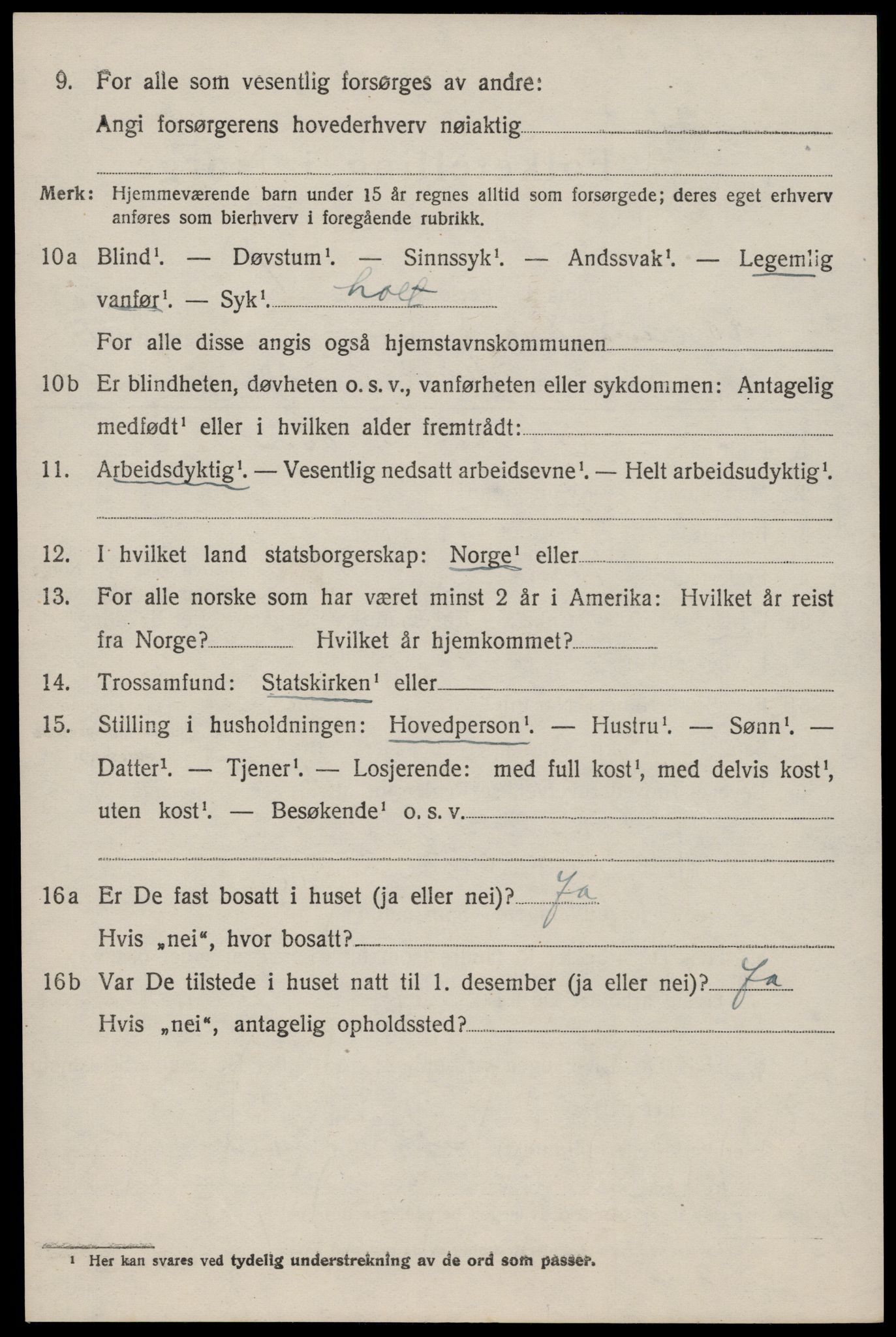 SAST, 1920 census for Høyland, 1920, p. 4837