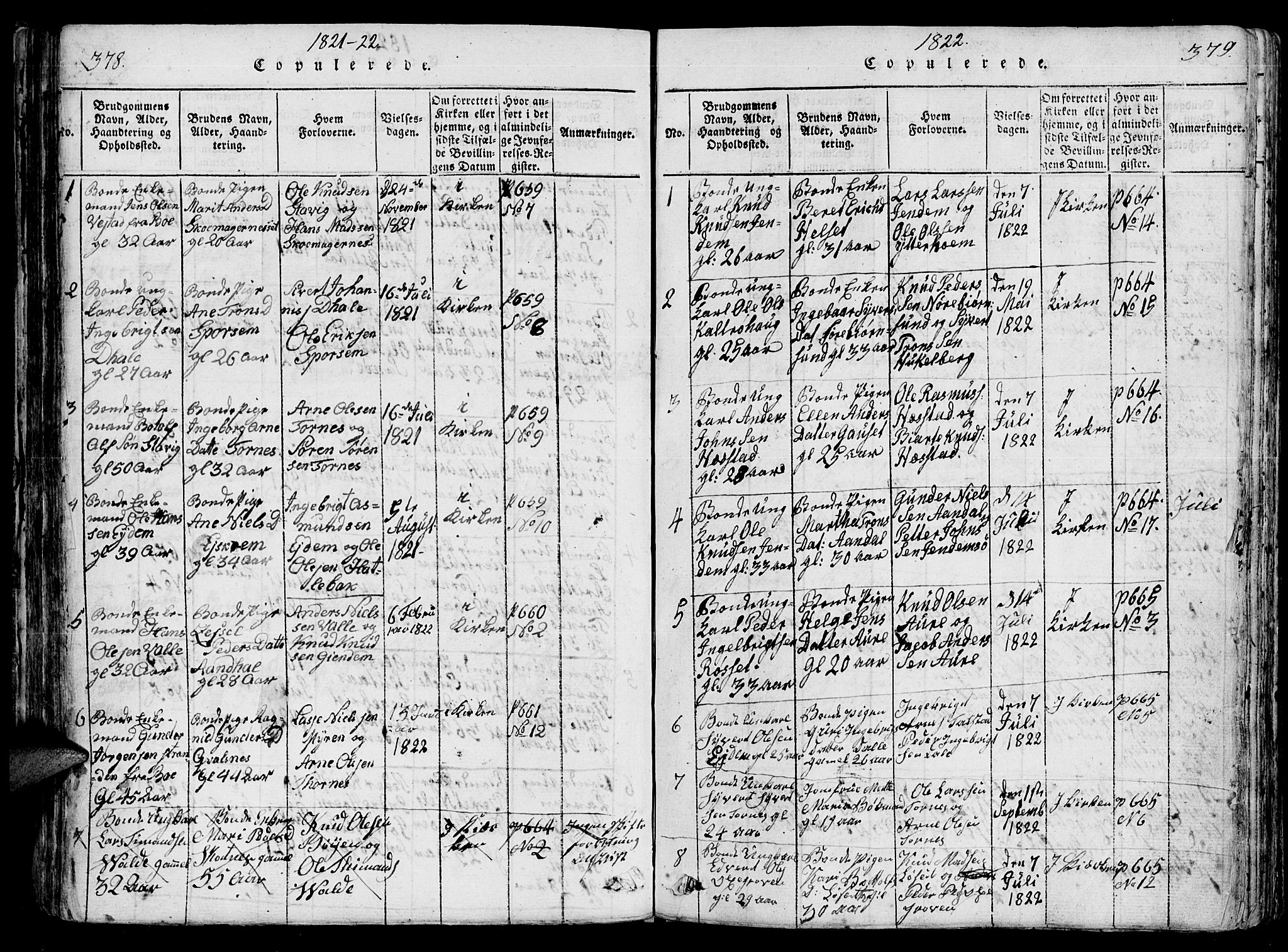 Ministerialprotokoller, klokkerbøker og fødselsregistre - Møre og Romsdal, AV/SAT-A-1454/565/L0747: Parish register (official) no. 565A01, 1817-1844, p. 378-379