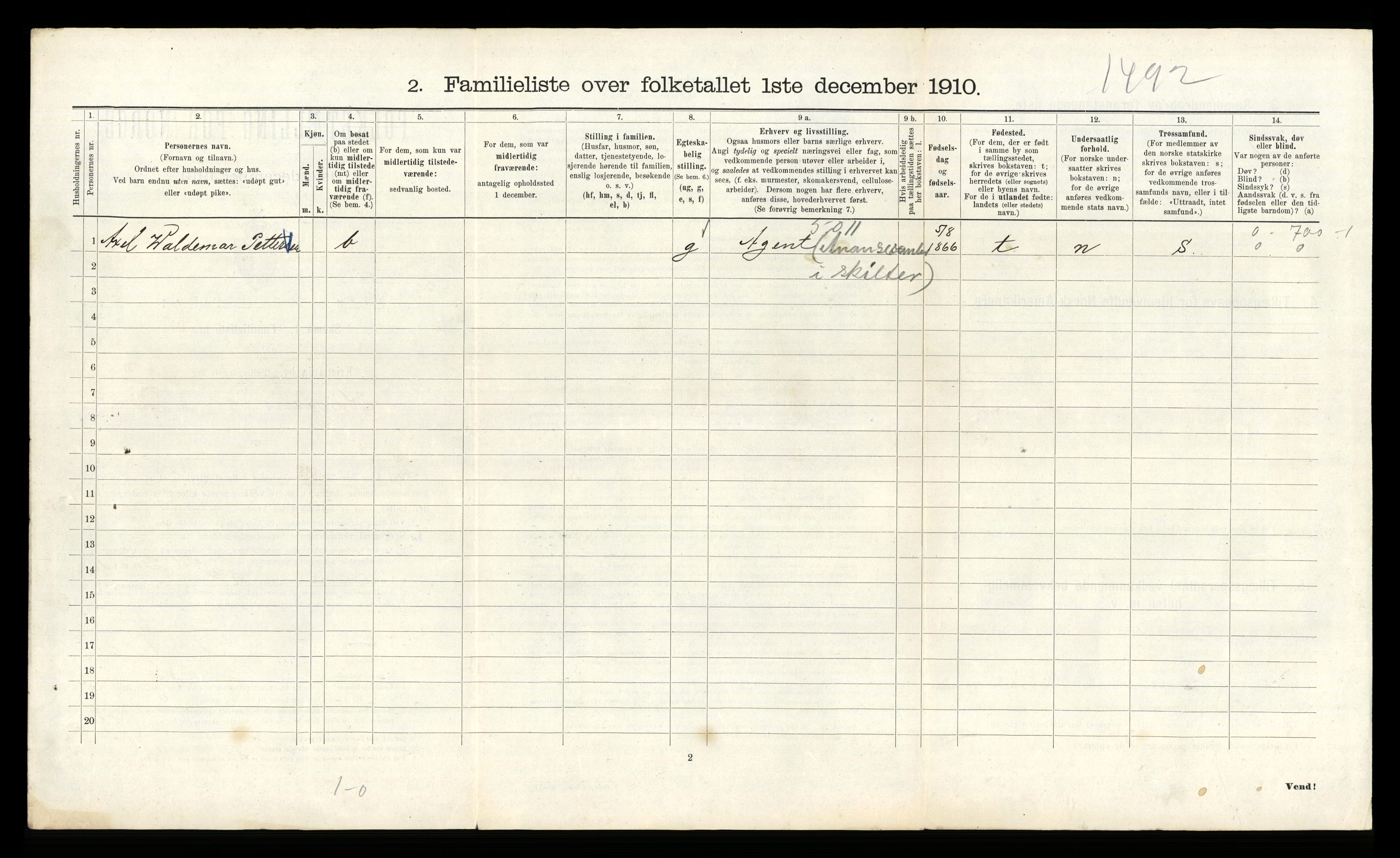 RA, 1910 census for Kristiania, 1910, p. 51616