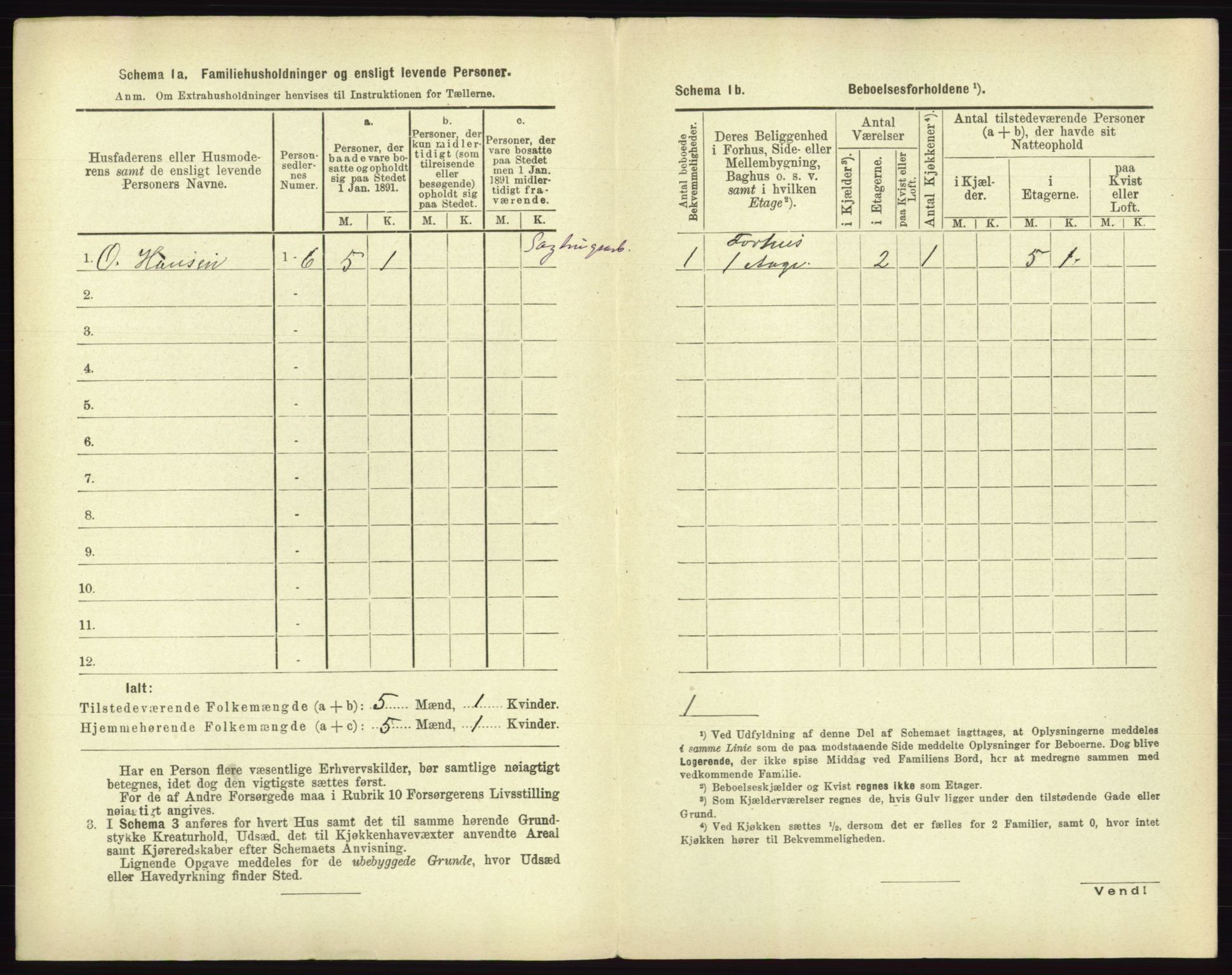 RA, 1891 census for 0101 Fredrikshald, 1891, p. 1751