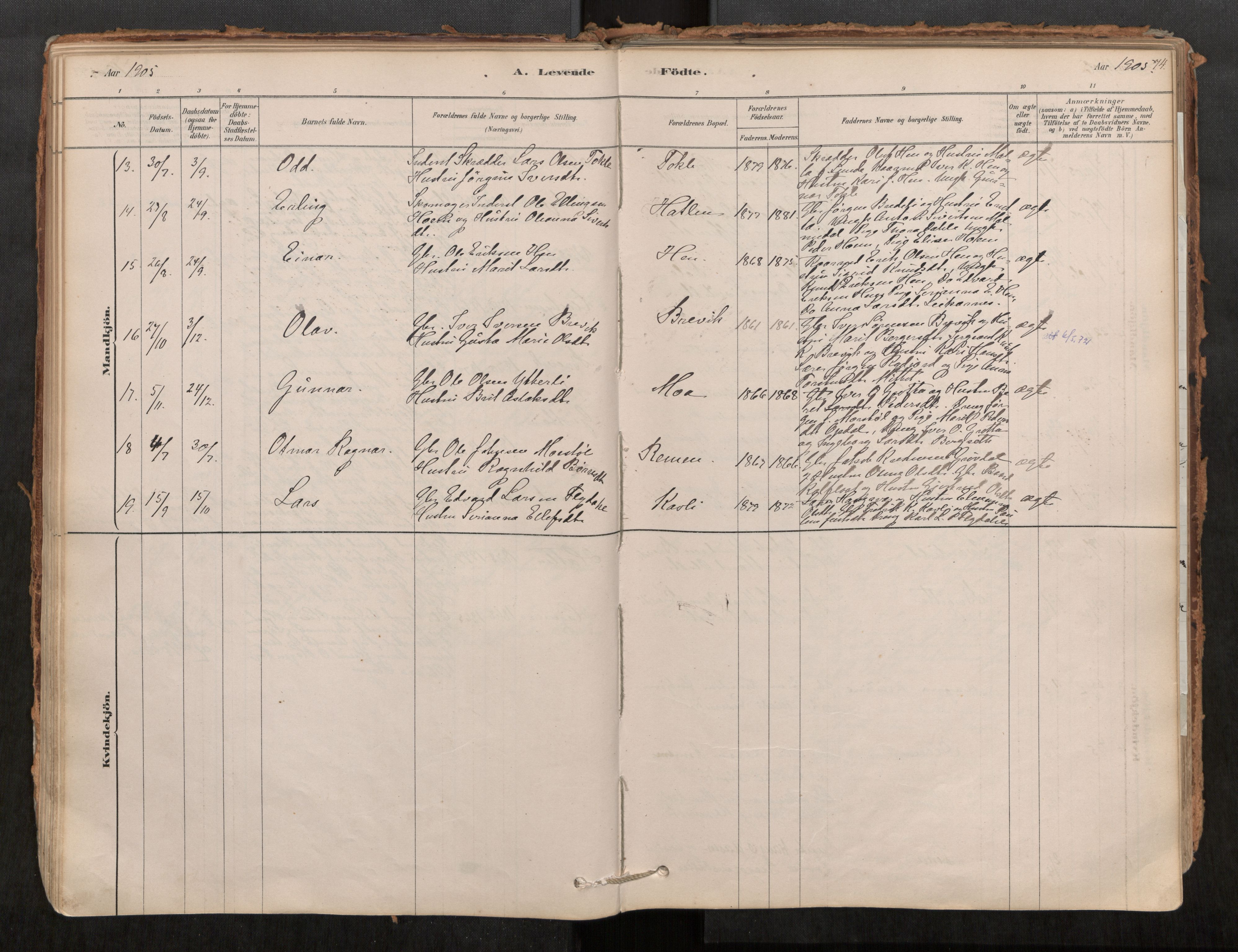 Ministerialprotokoller, klokkerbøker og fødselsregistre - Møre og Romsdal, AV/SAT-A-1454/545/L0594: Parish register (official) no. 545A03, 1878-1920, p. 74