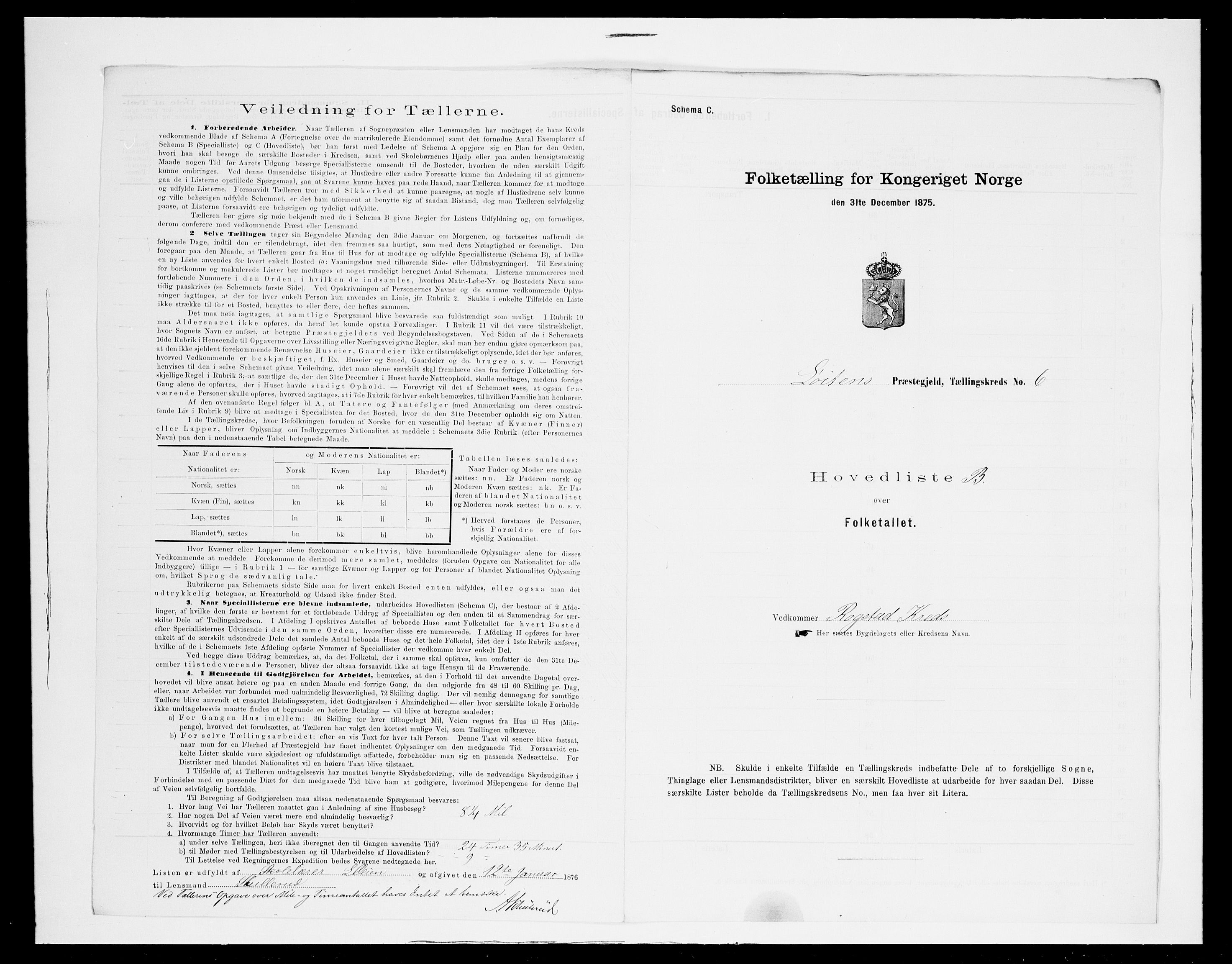 SAH, 1875 census for 0415P Løten, 1875, p. 42