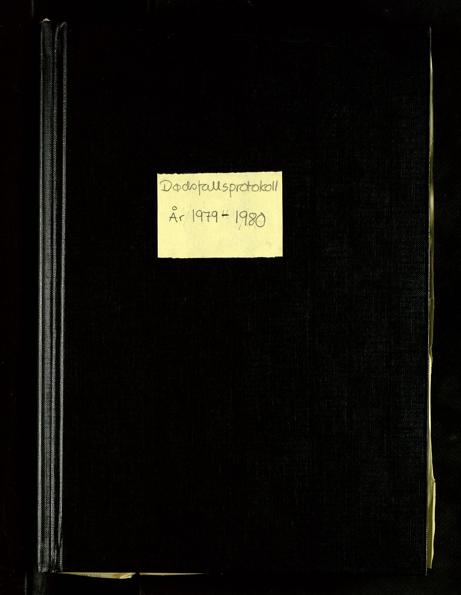 Øvre Eiker lensmannskontor, AV/SAKO-A-1118/H/Ha/L0002/0002: Dødsfallsprotokoller / Dødsfallsprotokoll, 1979-1980