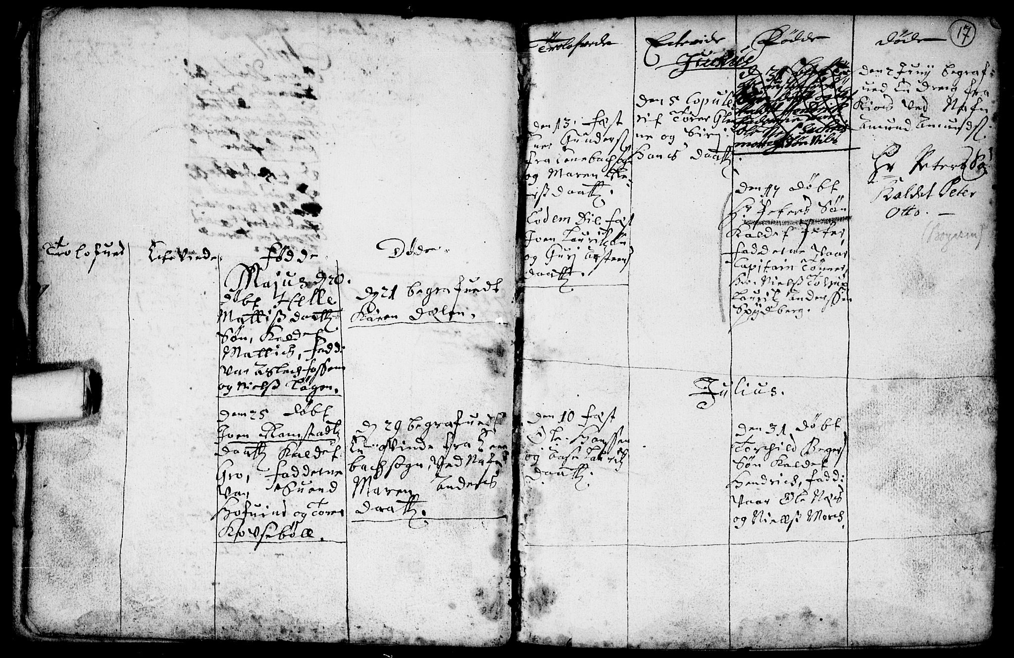 Spydeberg prestekontor Kirkebøker, AV/SAO-A-10924/F/Fa/L0001: Parish register (official) no. I 1, 1696-1738, p. 17