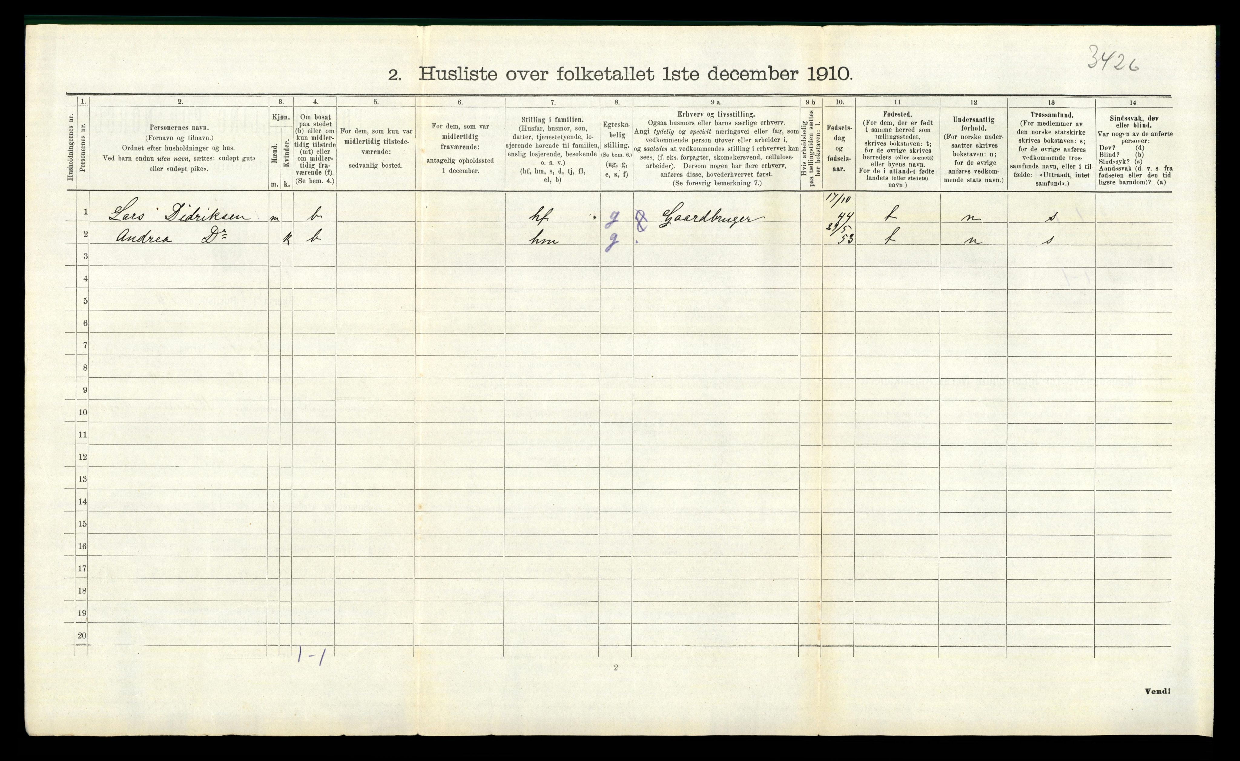 RA, 1910 census for Onsøy, 1910, p. 2140