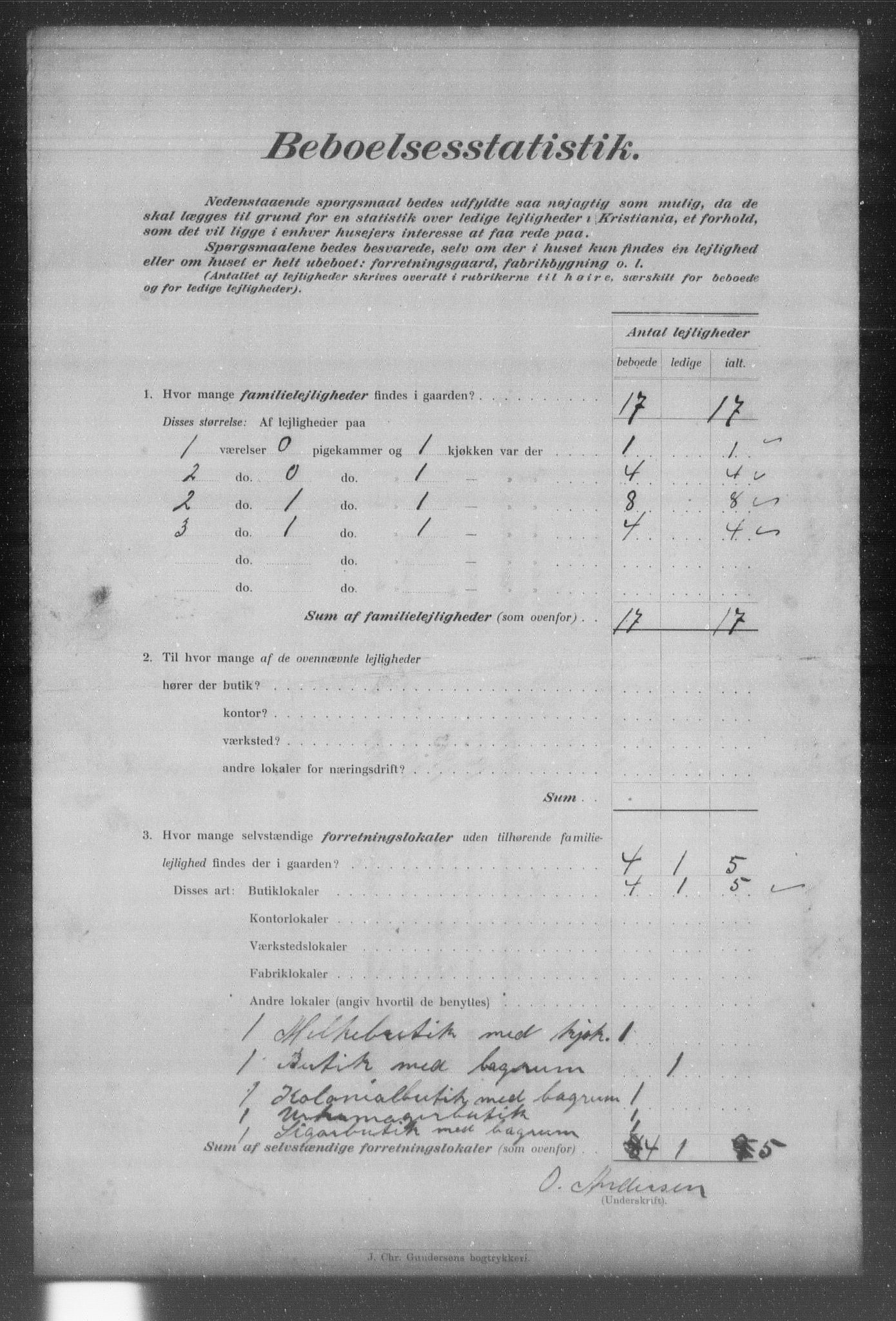 OBA, Municipal Census 1903 for Kristiania, 1903, p. 24581