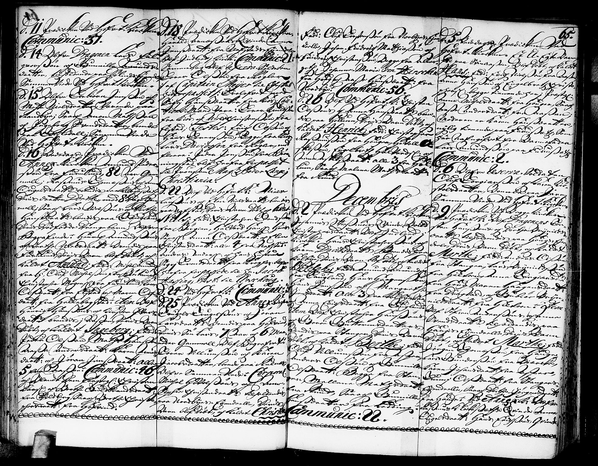 Ullensaker prestekontor Kirkebøker, AV/SAO-A-10236a/F/Fa/L0003: Parish register (official) no. I 3, 1711-1720, p. 65