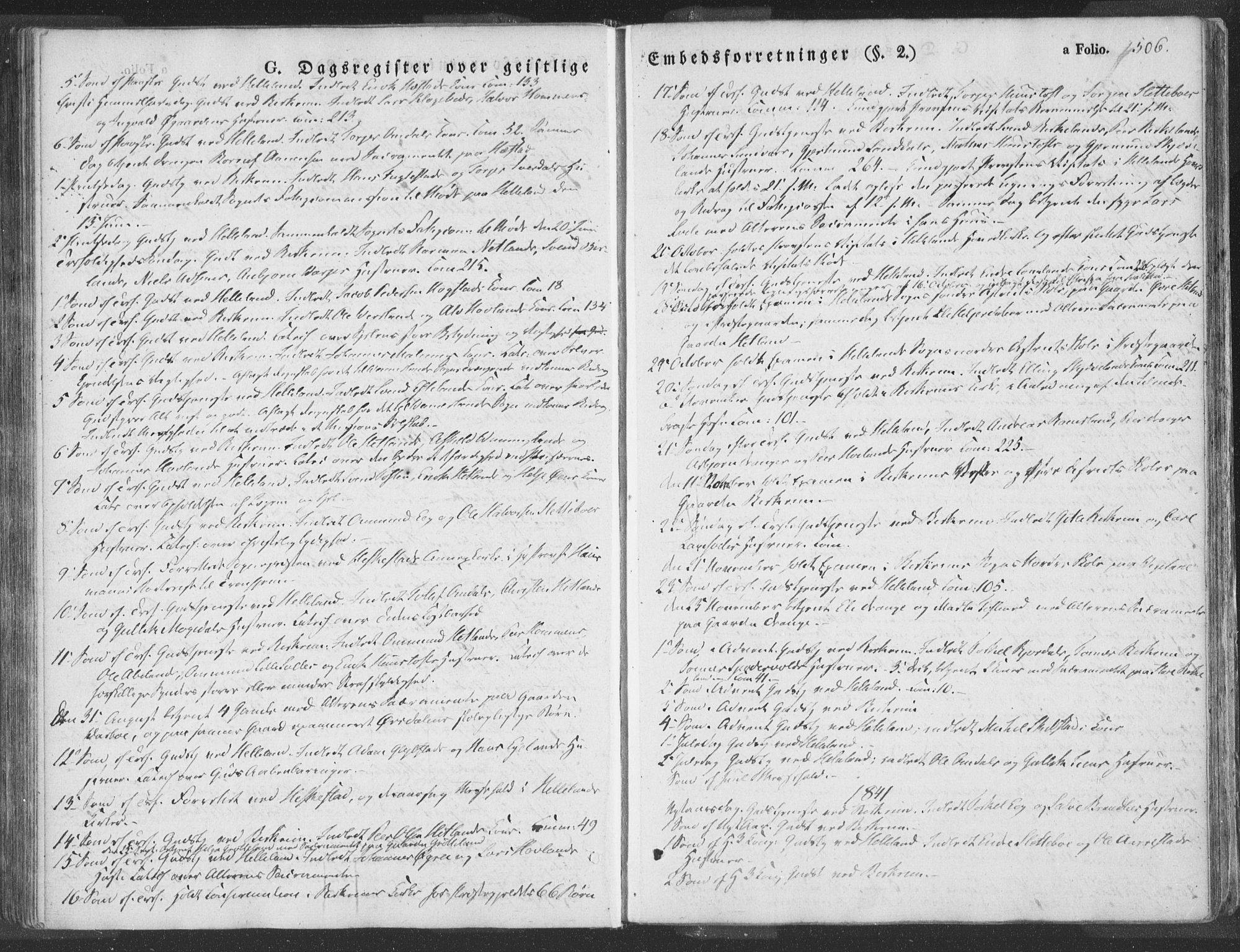 Helleland sokneprestkontor, AV/SAST-A-101810/S05/L0007: Parish register (official) no. A 6.2, 1834-1863, p. 506
