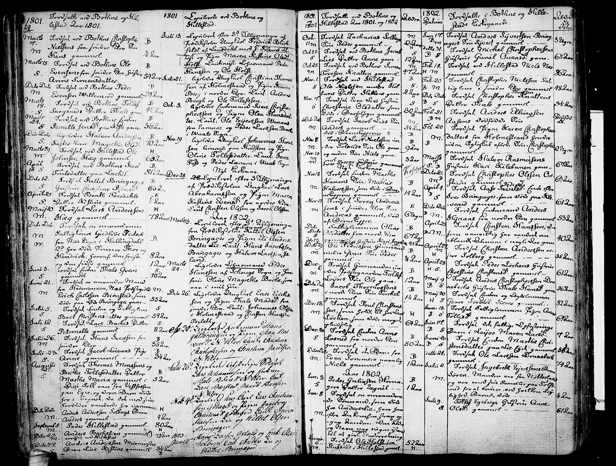 Botne kirkebøker, SAKO/A-340/F/Fa/L0003: Parish register (official) no. I 3 /1, 1792-1844, p. 52-53
