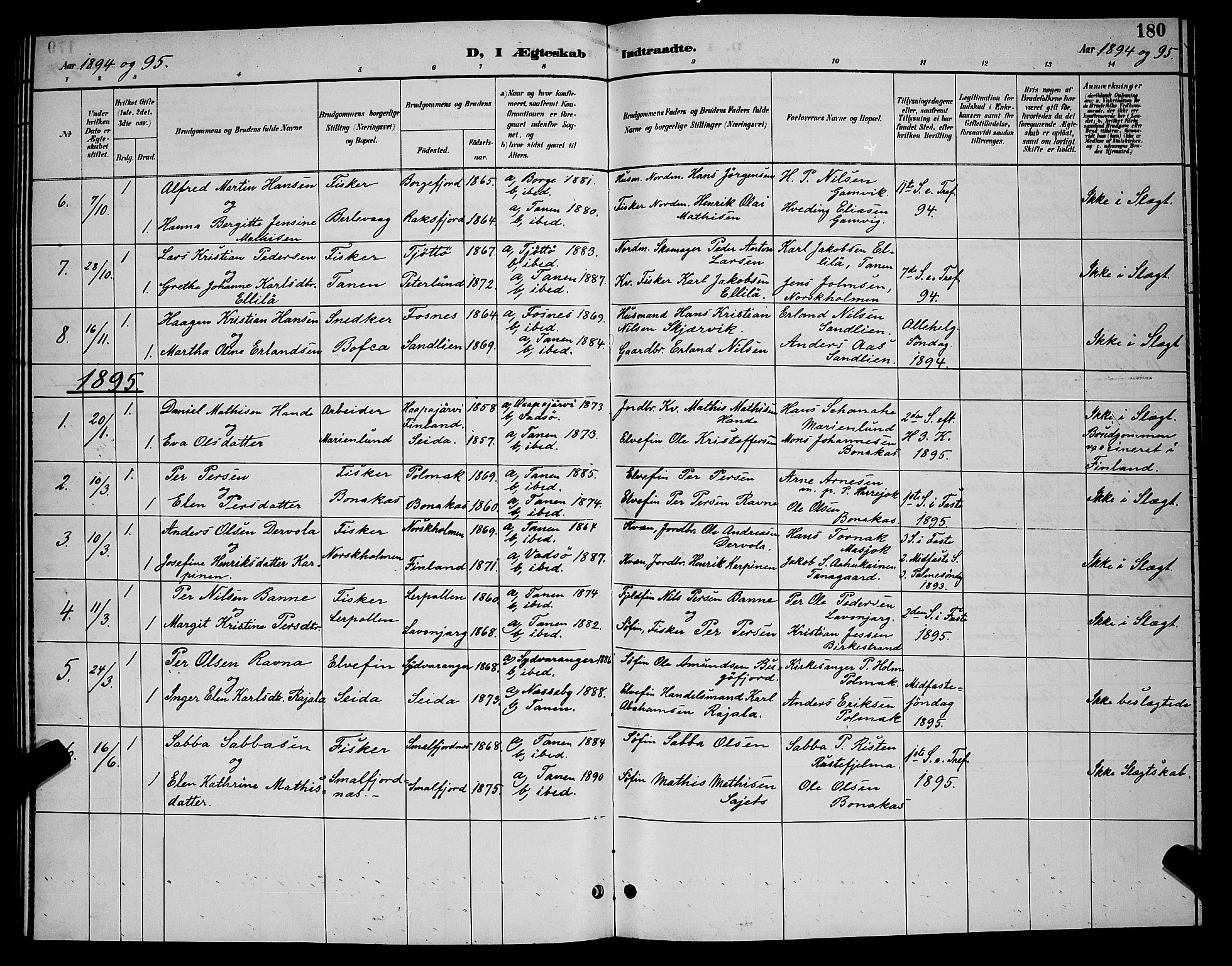 Tana sokneprestkontor, AV/SATØ-S-1334/H/Hb/L0004klokker: Parish register (copy) no. 4, 1890-1903, p. 180