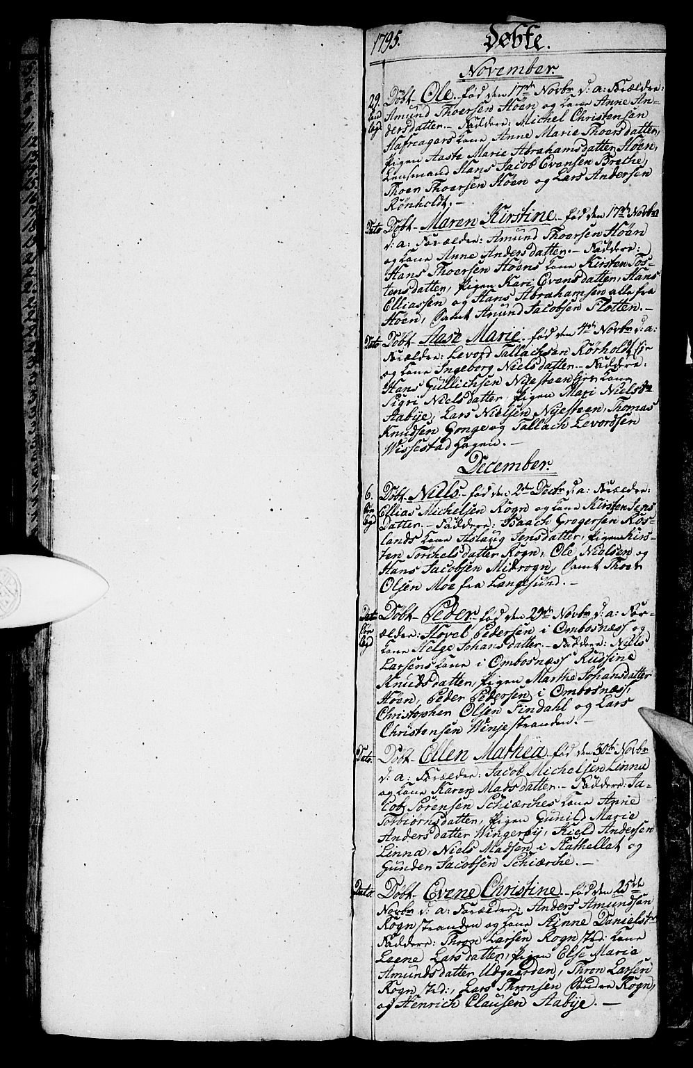 Bamble kirkebøker, SAKO/A-253/G/Ga/L0002: Parish register (copy) no. I 2, 1794-1800