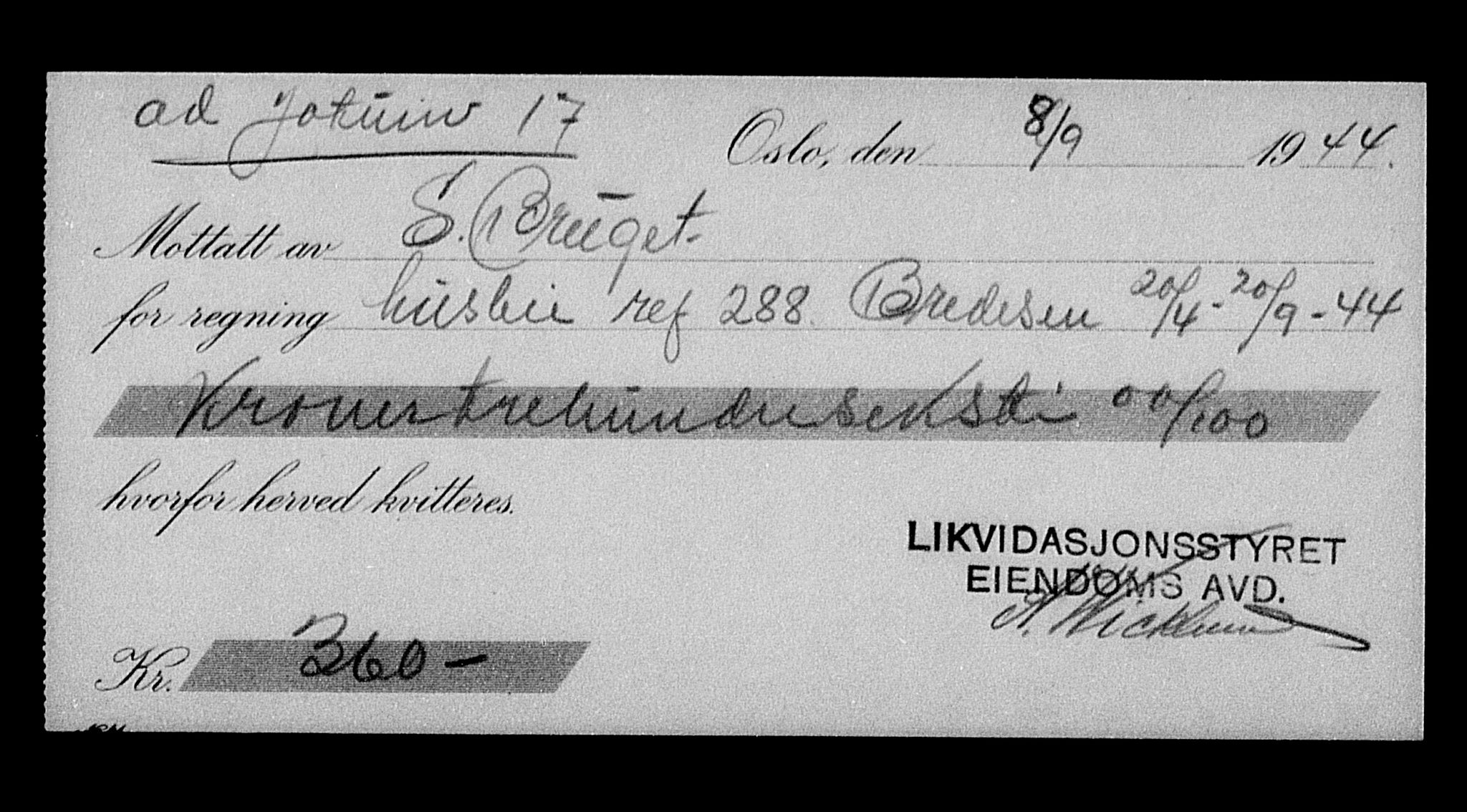 Justisdepartementet, Tilbakeføringskontoret for inndratte formuer, AV/RA-S-1564/H/Hc/Hcc/L0940: --, 1945-1947, p. 713