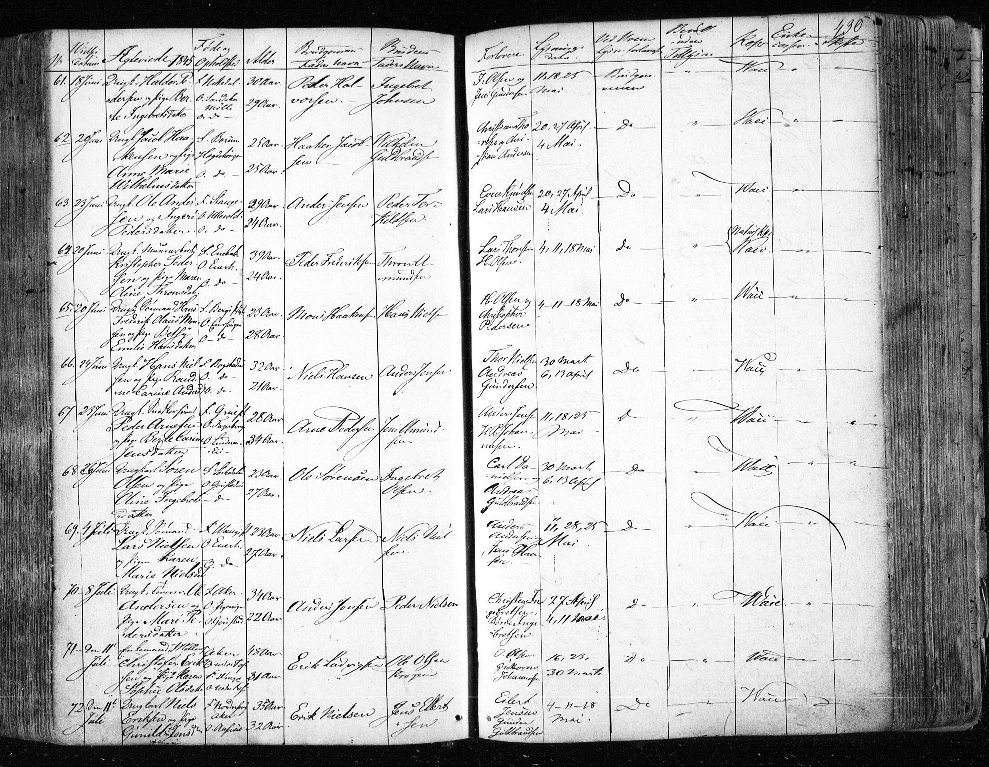 Aker prestekontor kirkebøker, SAO/A-10861/F/L0019: Parish register (official) no. 19, 1842-1852, p. 430