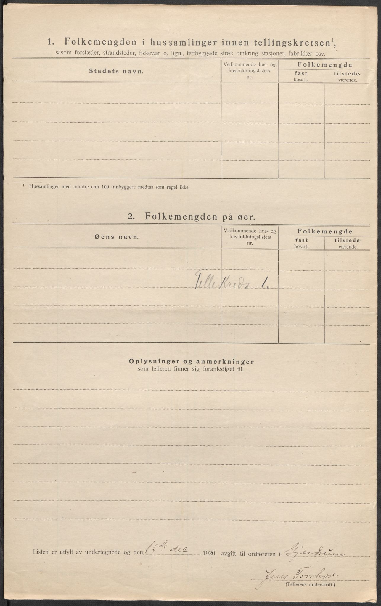 SAO, 1920 census for Gjerdrum, 1920, p. 7